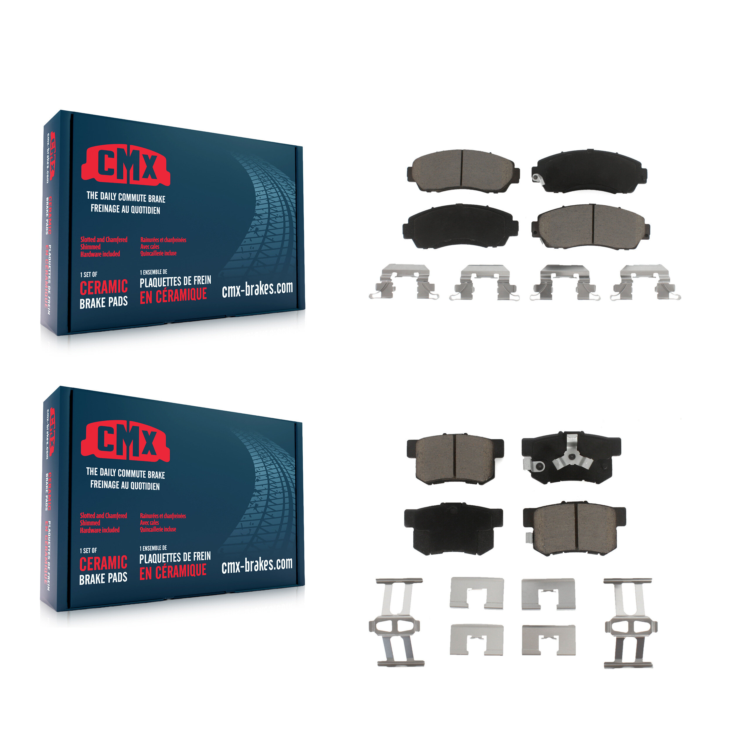 CMX - KCX-100344 - Front and Rear Disc Brake Pad Kits