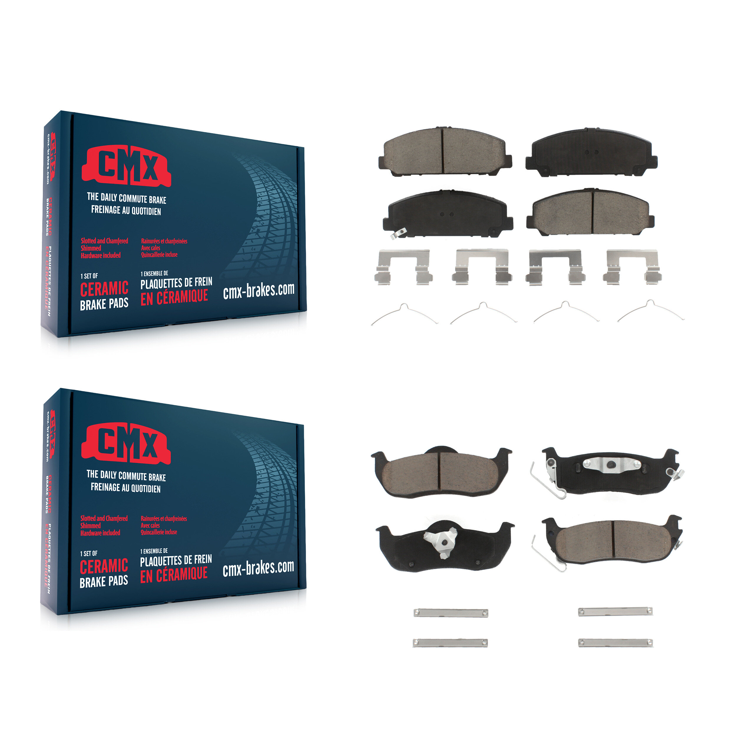 CMX - KCX-100347 - Front and Rear Disc Brake Pad Kits
