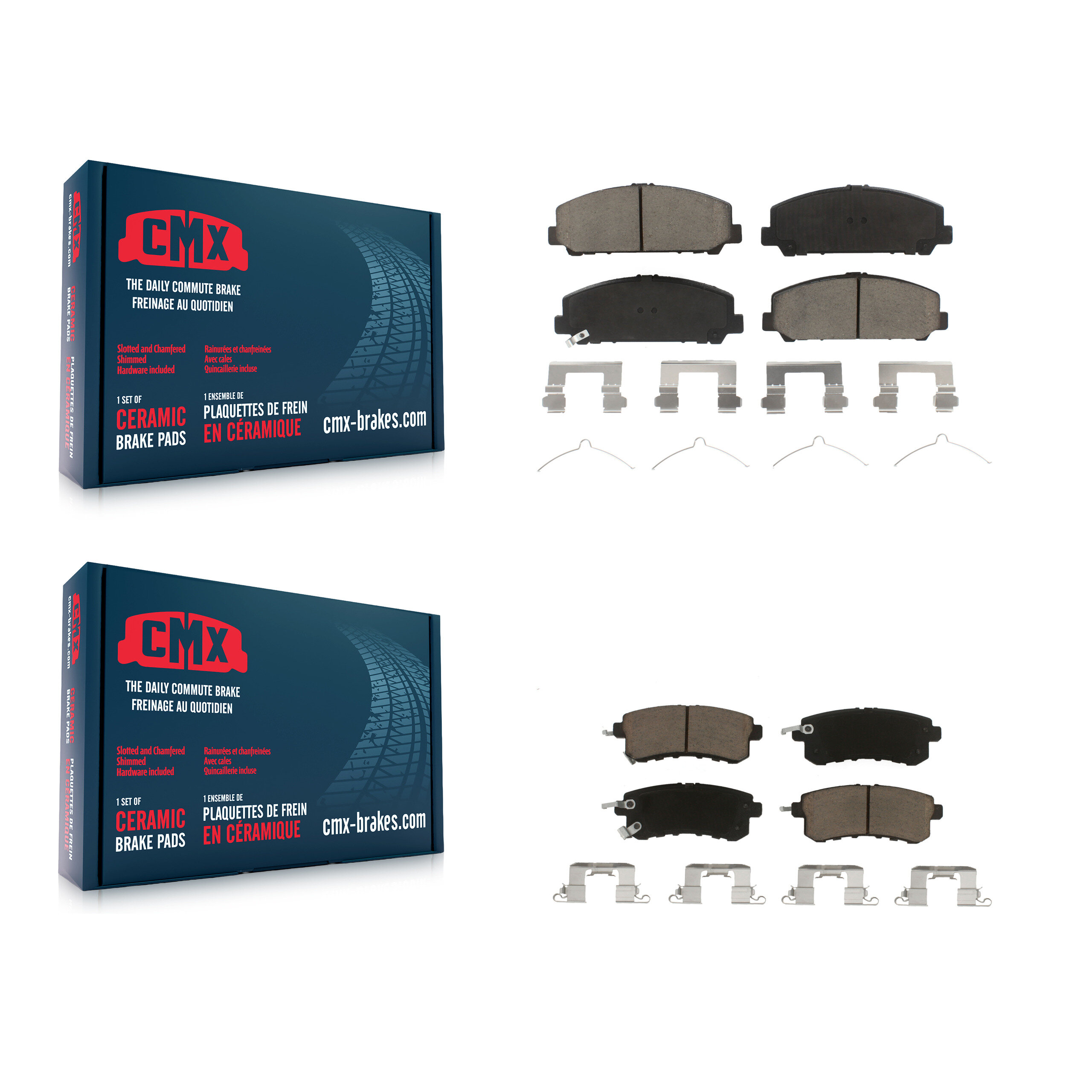 CMX - KCX-100348 - Front and Rear Disc Brake Pad Kits