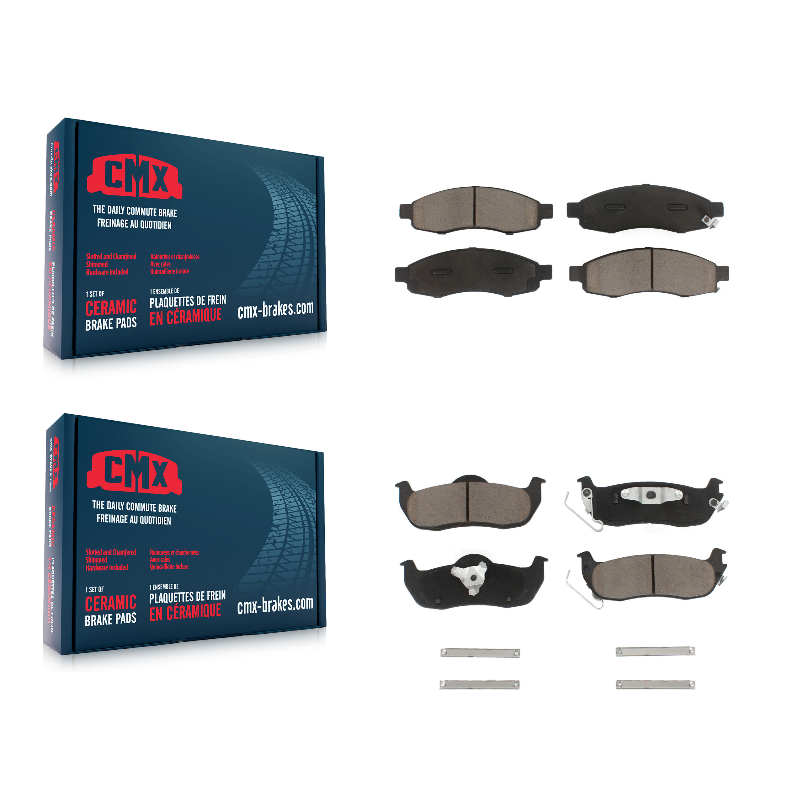 CMX - KCX-100350 - Front and Rear Disc Brake Pad Kits