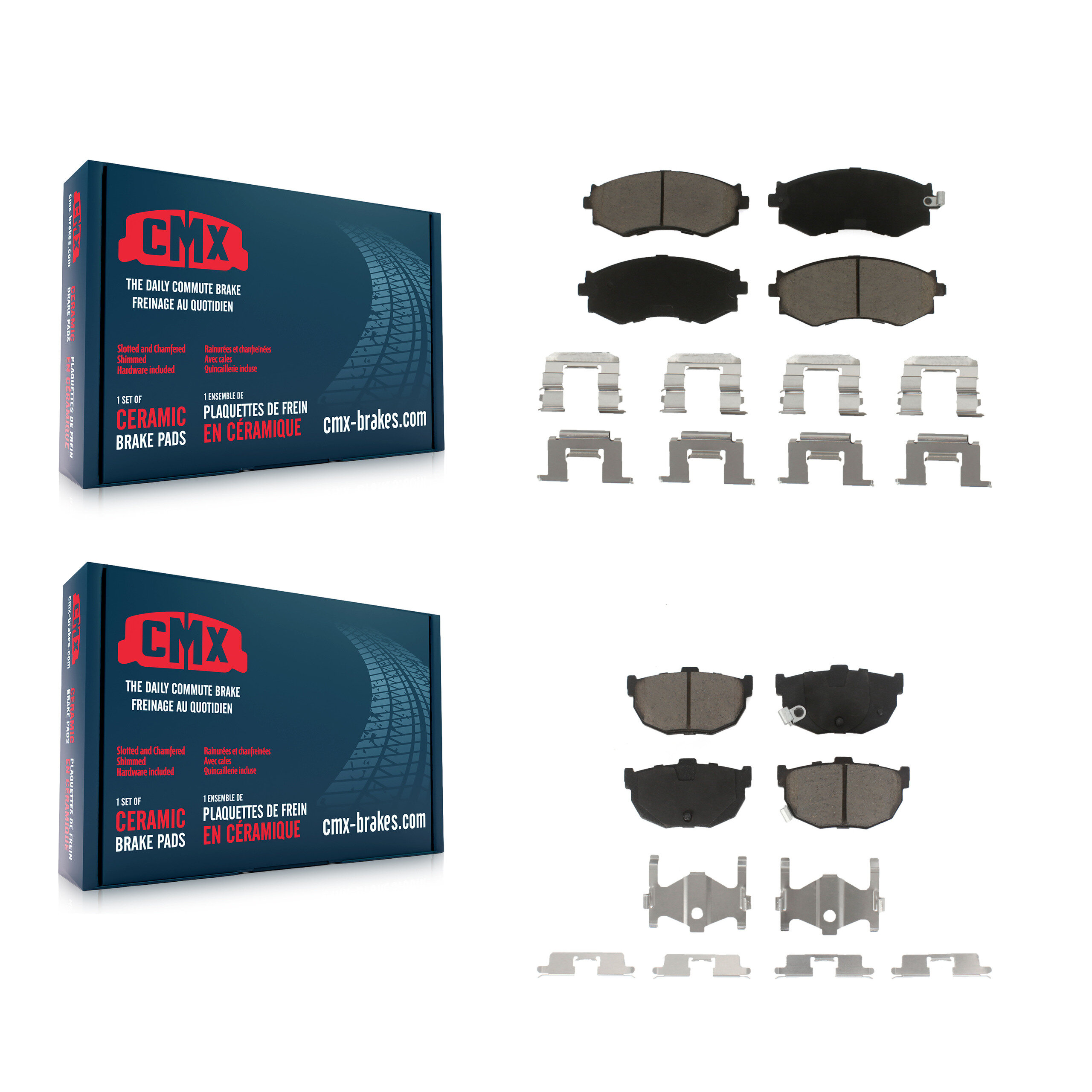 CMX - KCX-100358 - Front and Rear Disc Brake Pad Kits