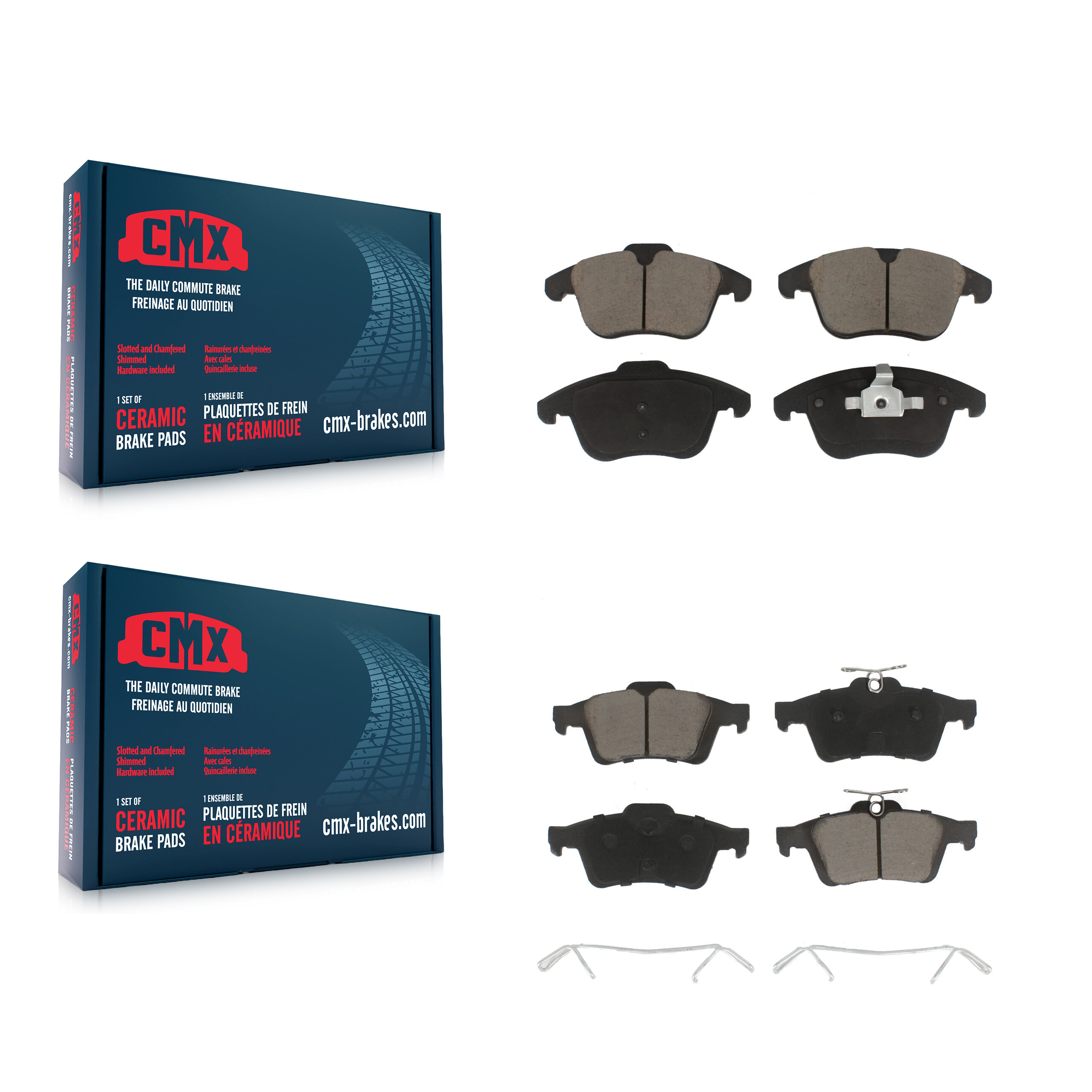 CMX - KCX-100360 - Front and Rear Disc Brake Pad Kits