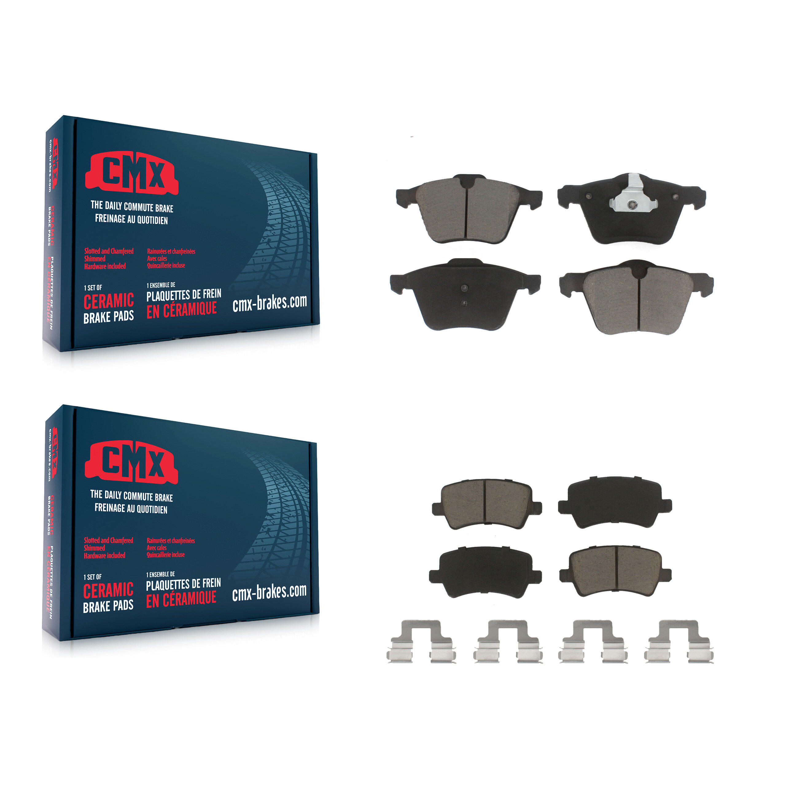 CMX - KCX-100361 - Front and Rear Disc Brake Pad Kits