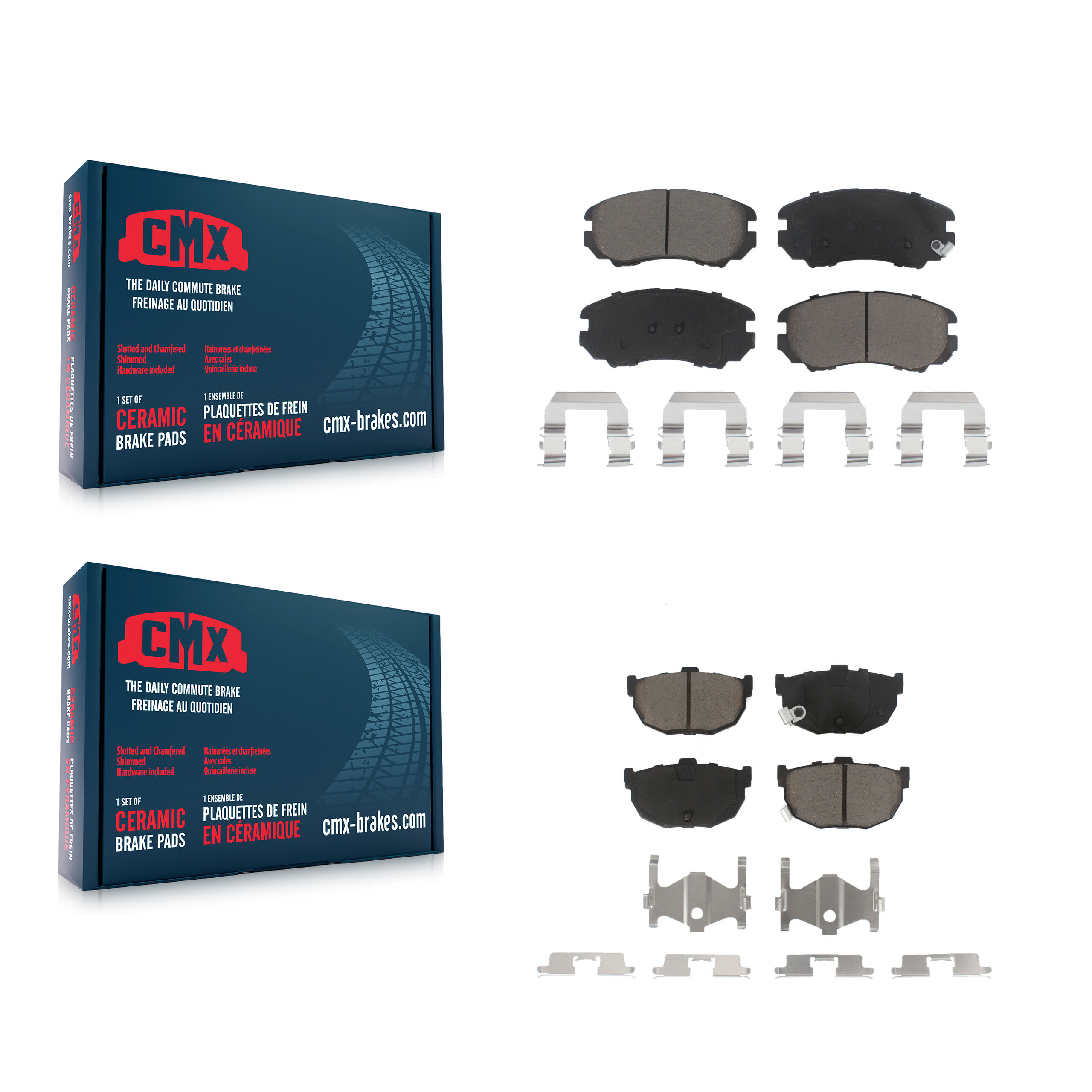 CMX - KCX-100363 - Front and Rear Disc Brake Pad Kits