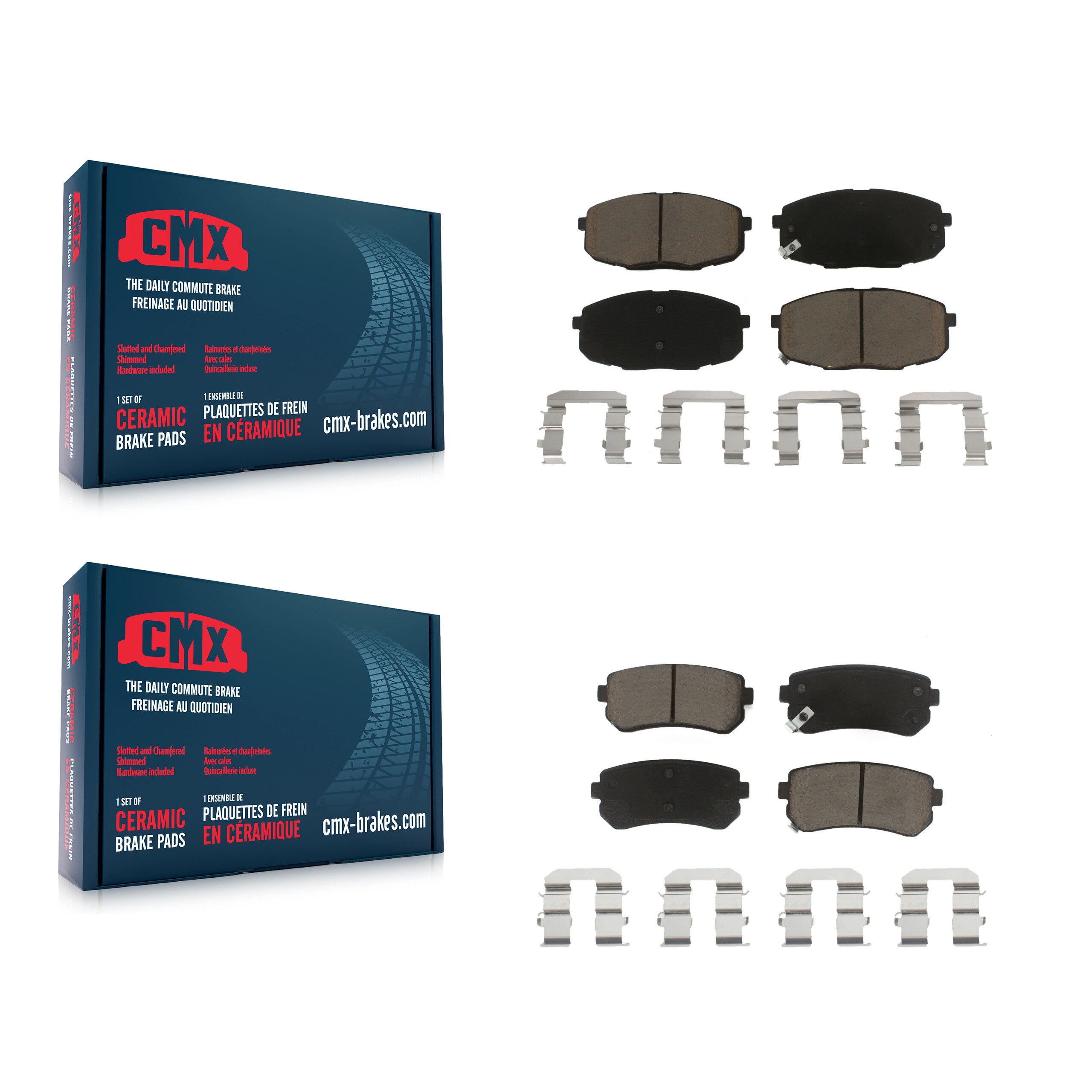 CMX - KCX-100365 - Front and Rear Disc Brake Pad Kits