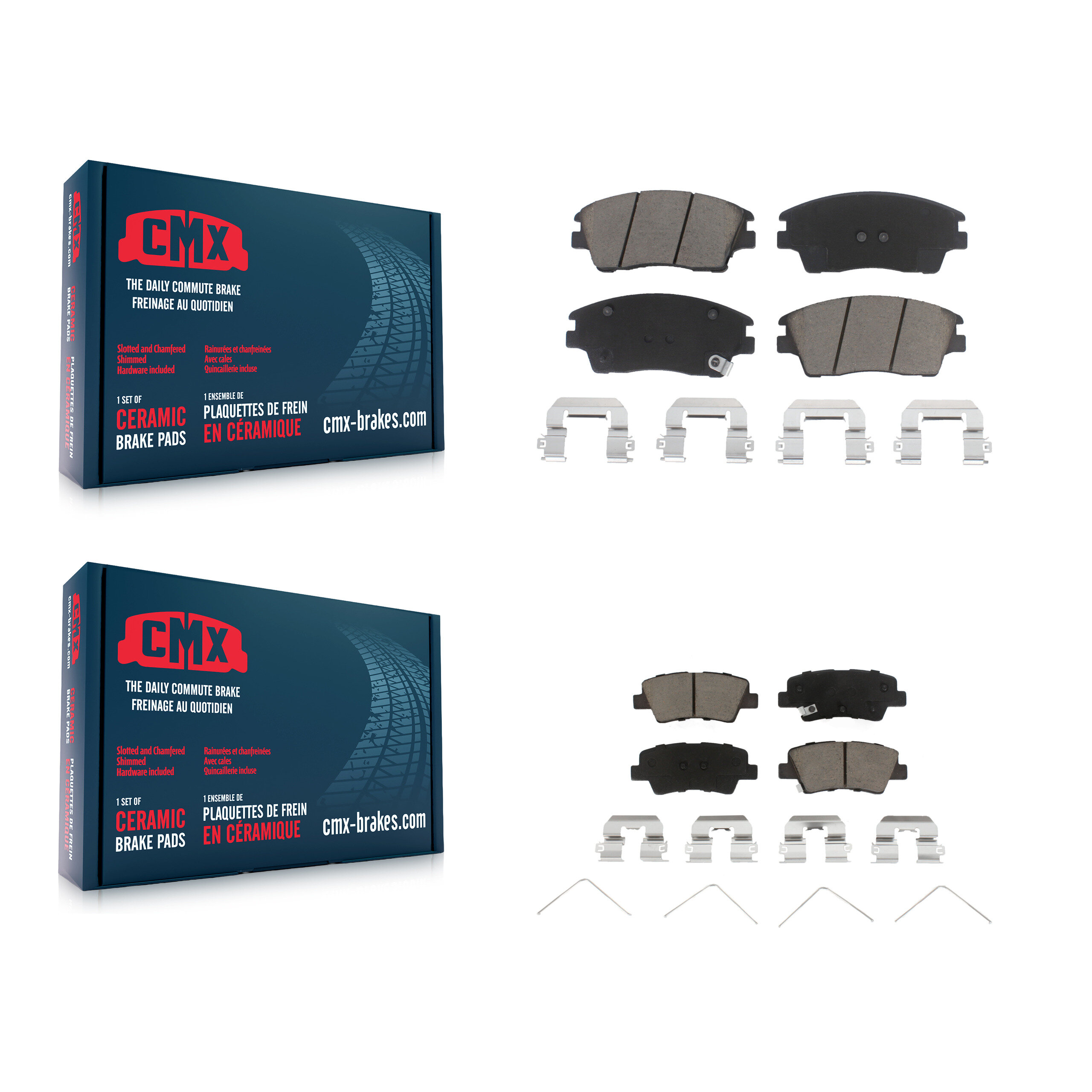 CMX - KCX-100366 - Front and Rear Disc Brake Pad Kits