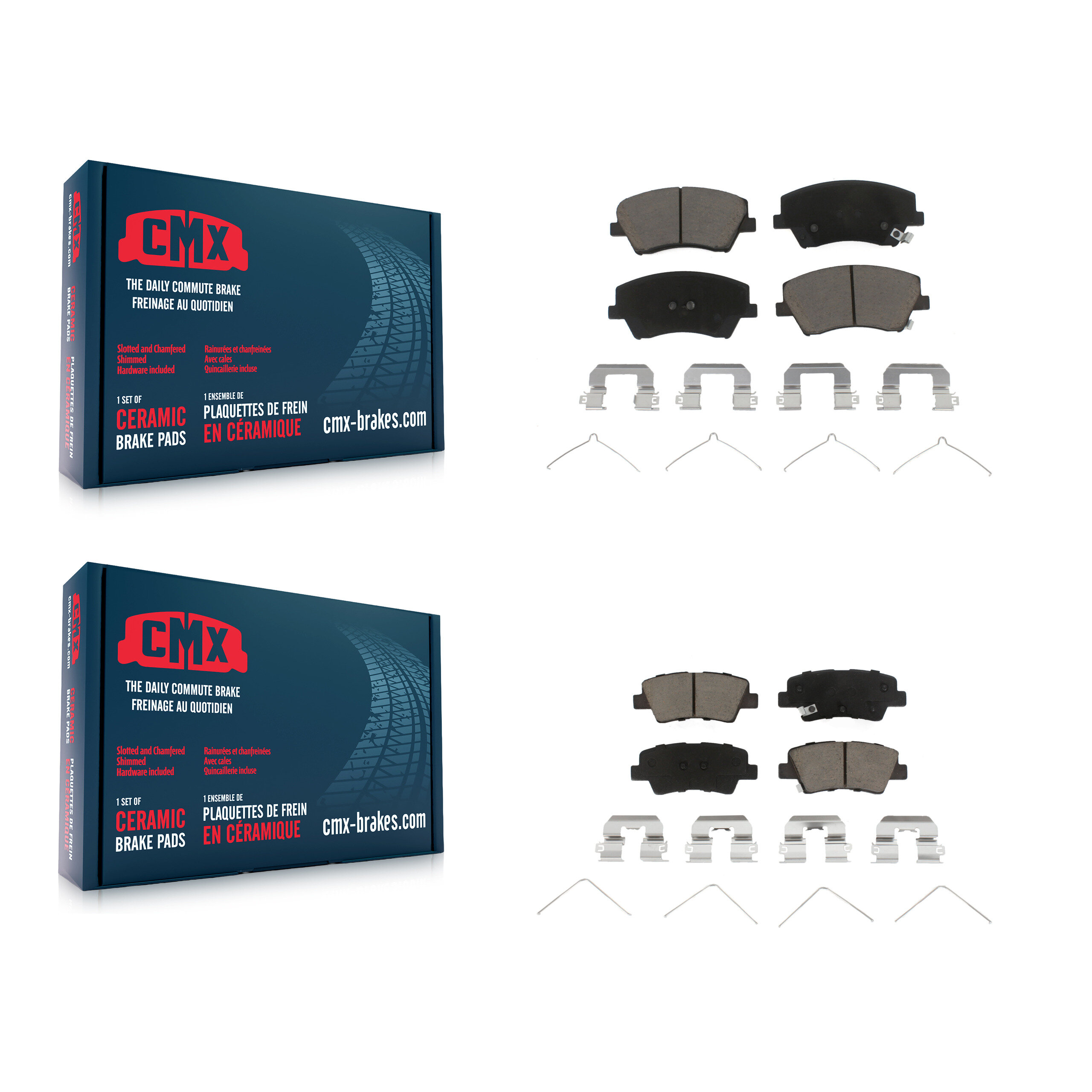 CMX - KCX-100367 - Front and Rear Disc Brake Pad Kits