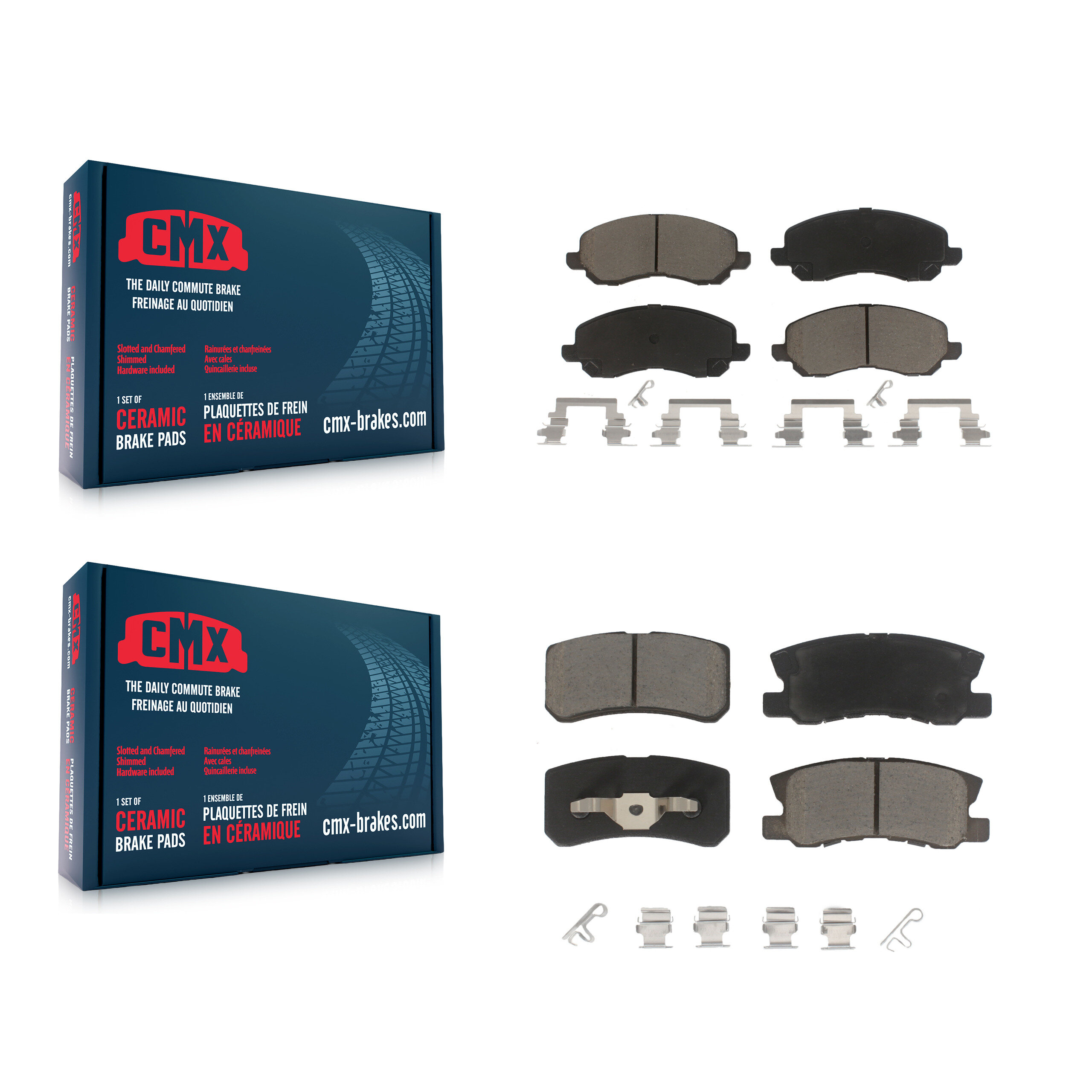 CMX - KCX-100372 - Front and Rear Disc Brake Pad Kits