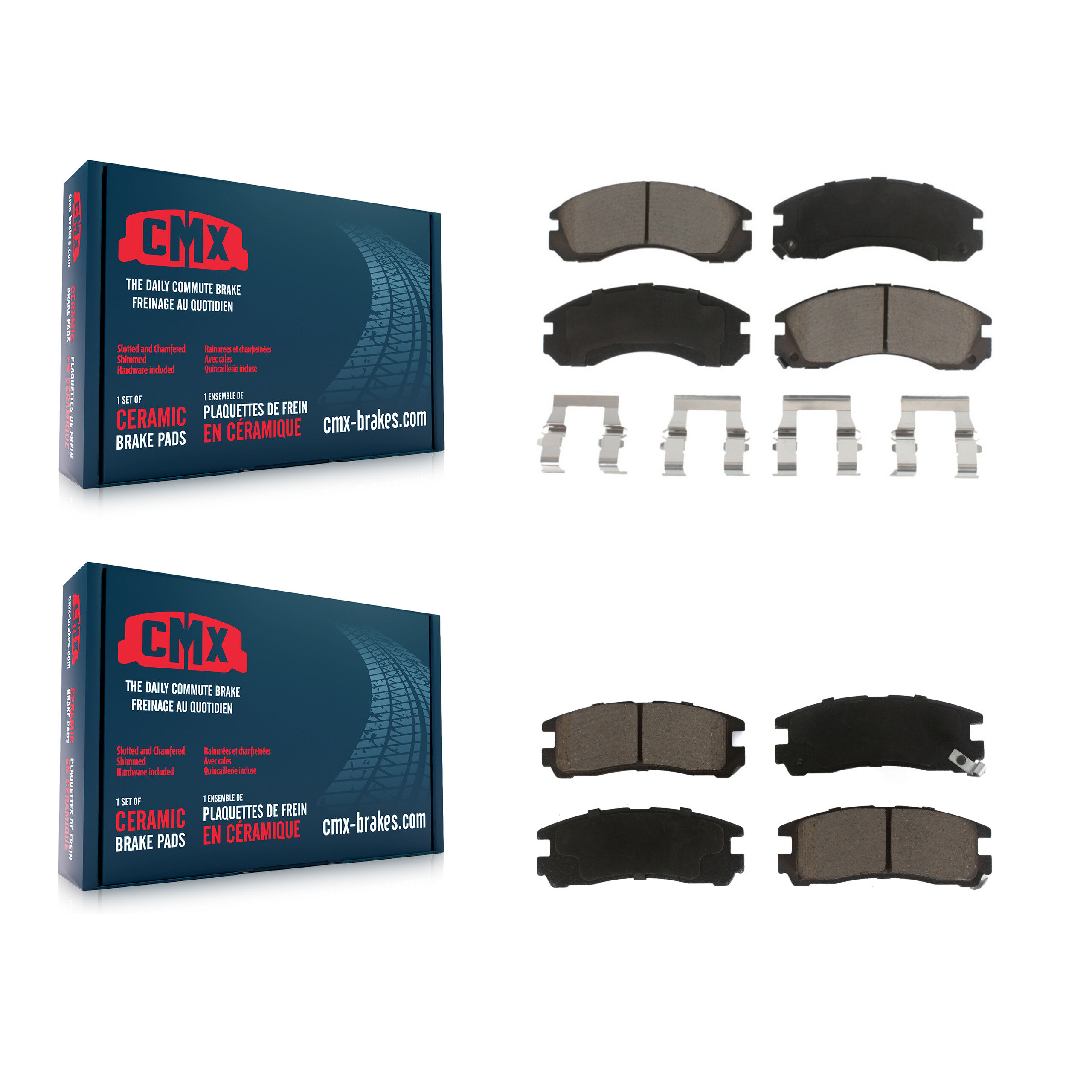 CMX - KCX-100374 - Front and Rear Disc Brake Pad Kits