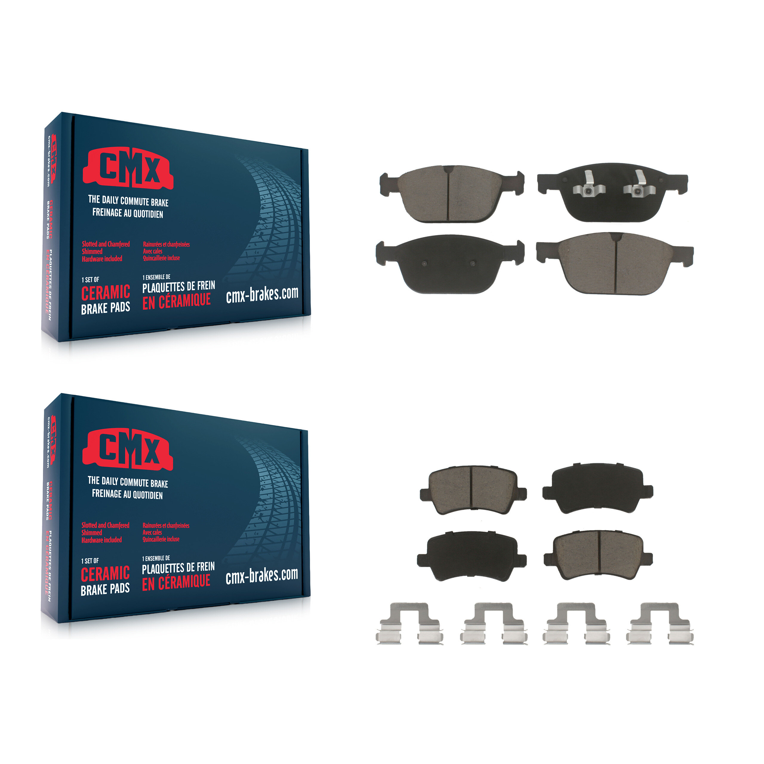 CMX - KCX-100381 - Front and Rear Disc Brake Pad Kits