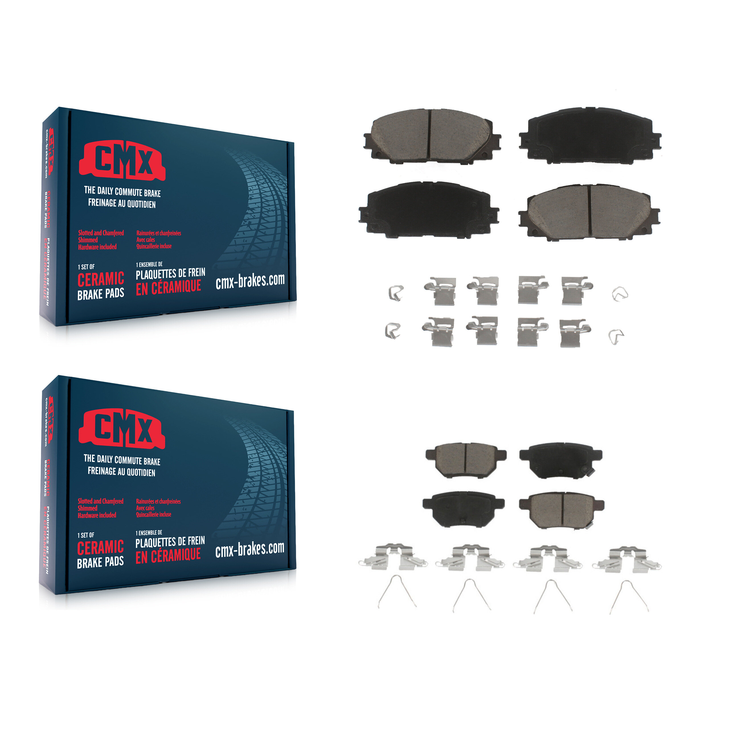 CMX - KCX-100382 - Front and Rear Disc Brake Pad Kits