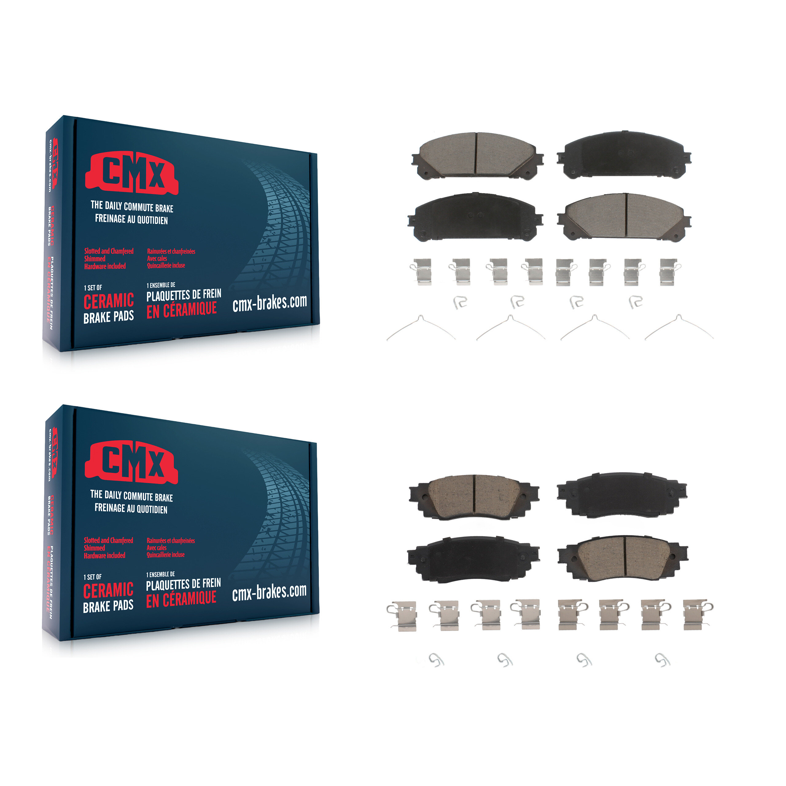 CMX - KCX-100386 - Front and Rear Disc Brake Pad Kits