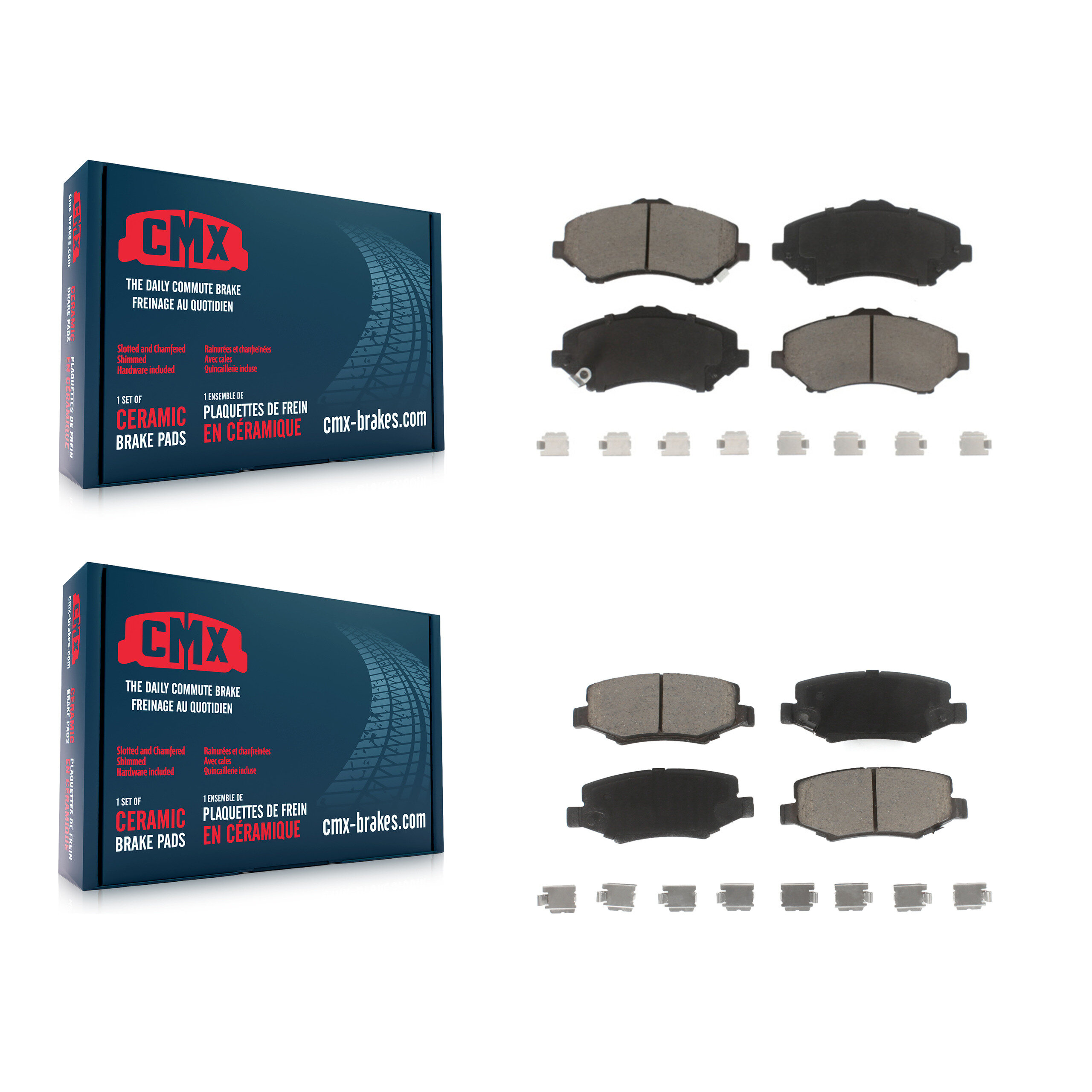 CMX - KCX-100388 - Front and Rear Disc Brake Pad Kits