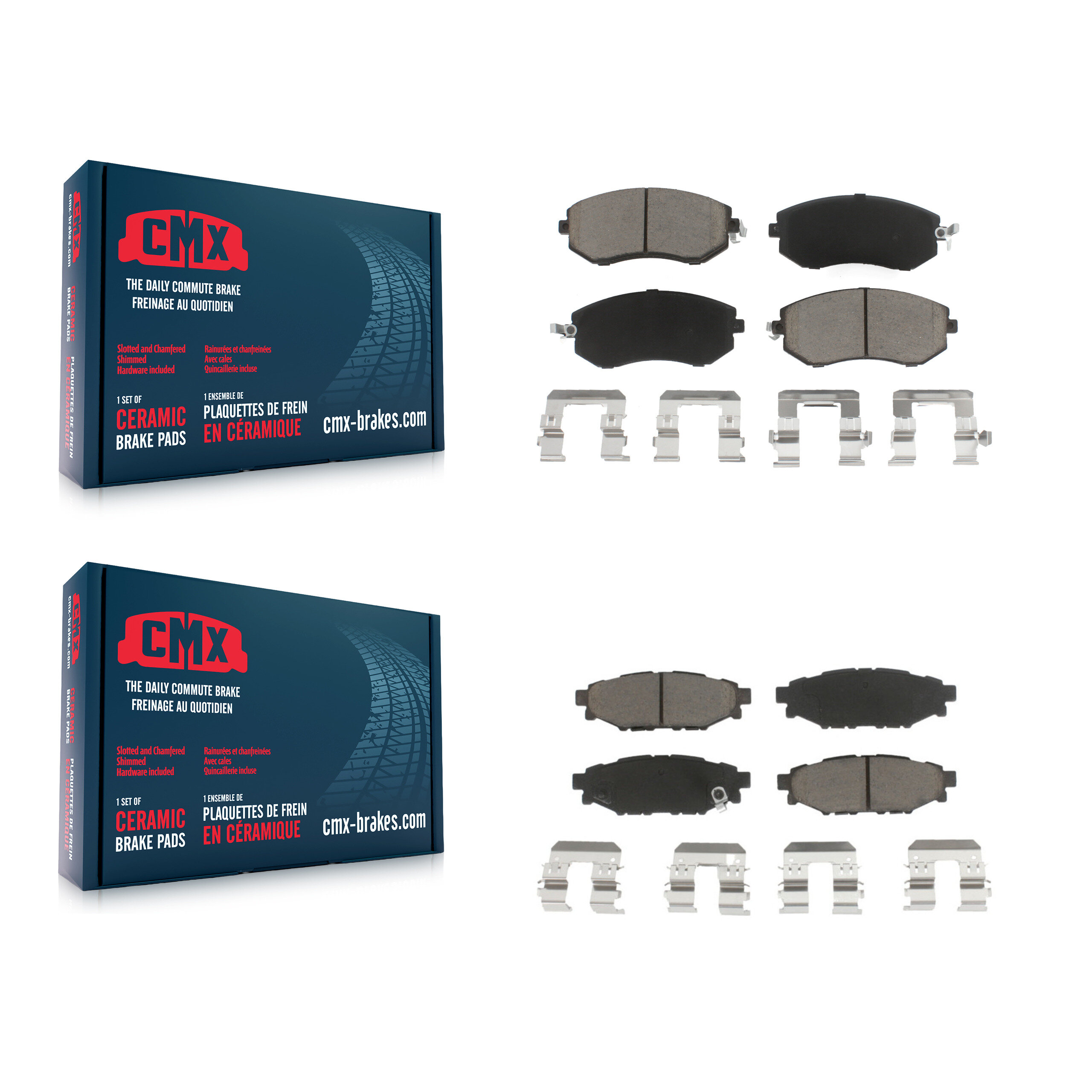 CMX - KCX-100396 - Front and Rear Disc Brake Pad Kits