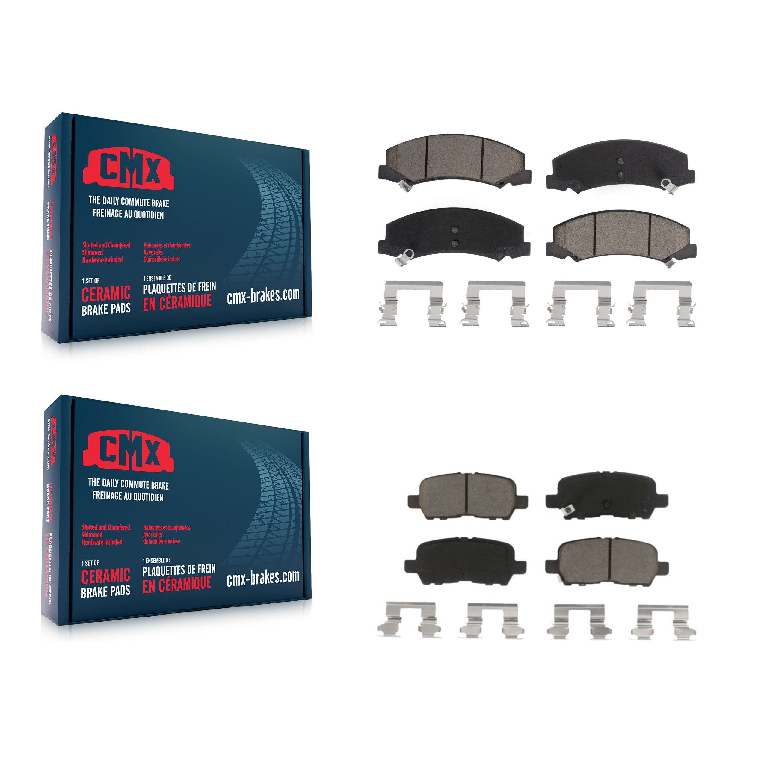 CMX - KCX-100398 - Front and Rear Disc Brake Pad Kits