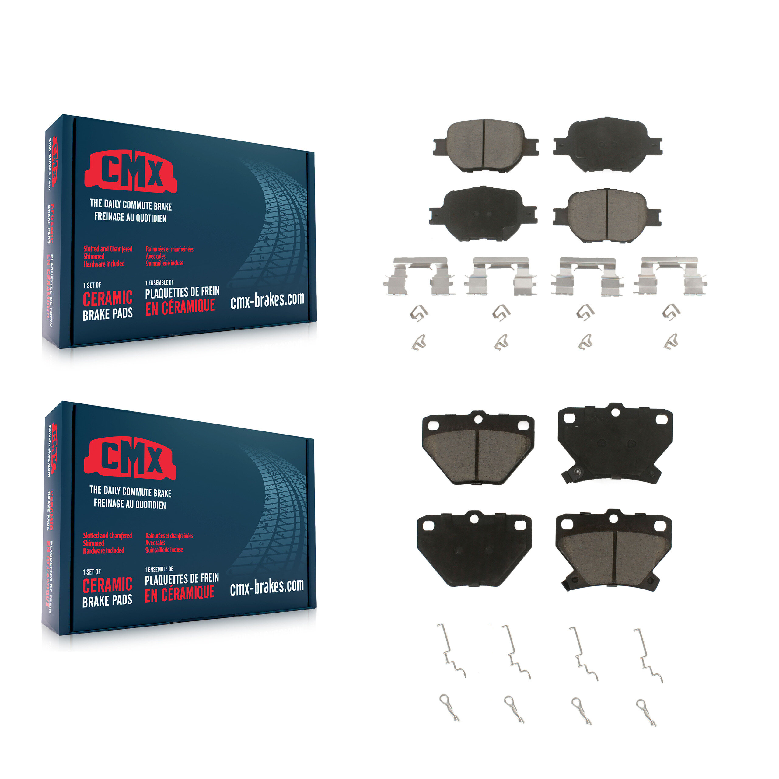 CMX - KCX-100400 - Front and Rear Disc Brake Pad Kits