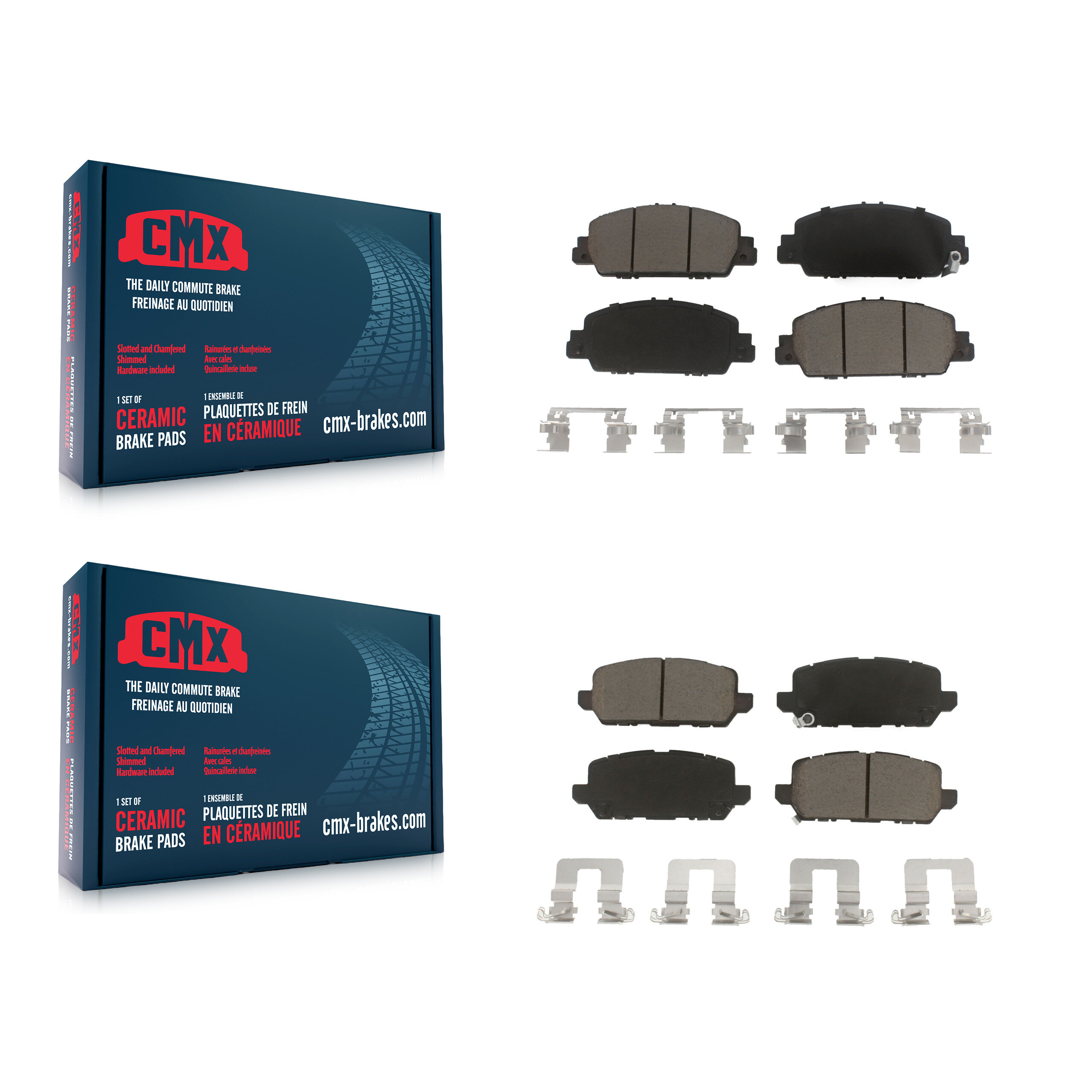 CMX - KCX-100403 - Front and Rear Disc Brake Pad Kits