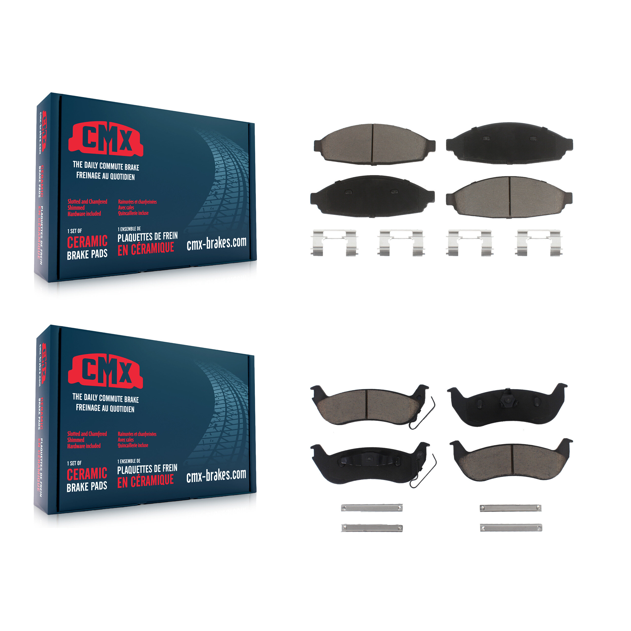 CMX - KCX-100405 - Front and Rear Disc Brake Pad Kits