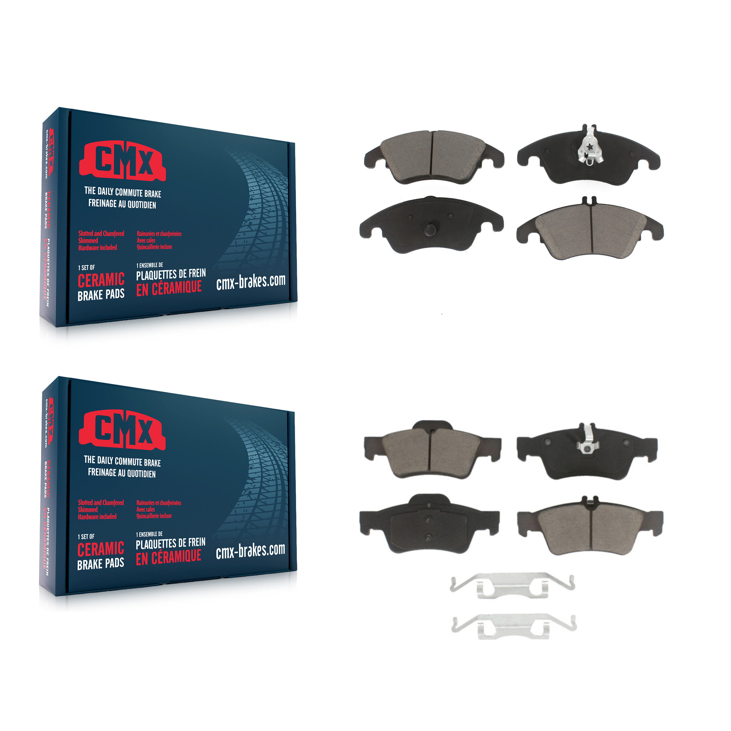 CMX - KCX-100415 - Front and Rear Disc Brake Pad Kits