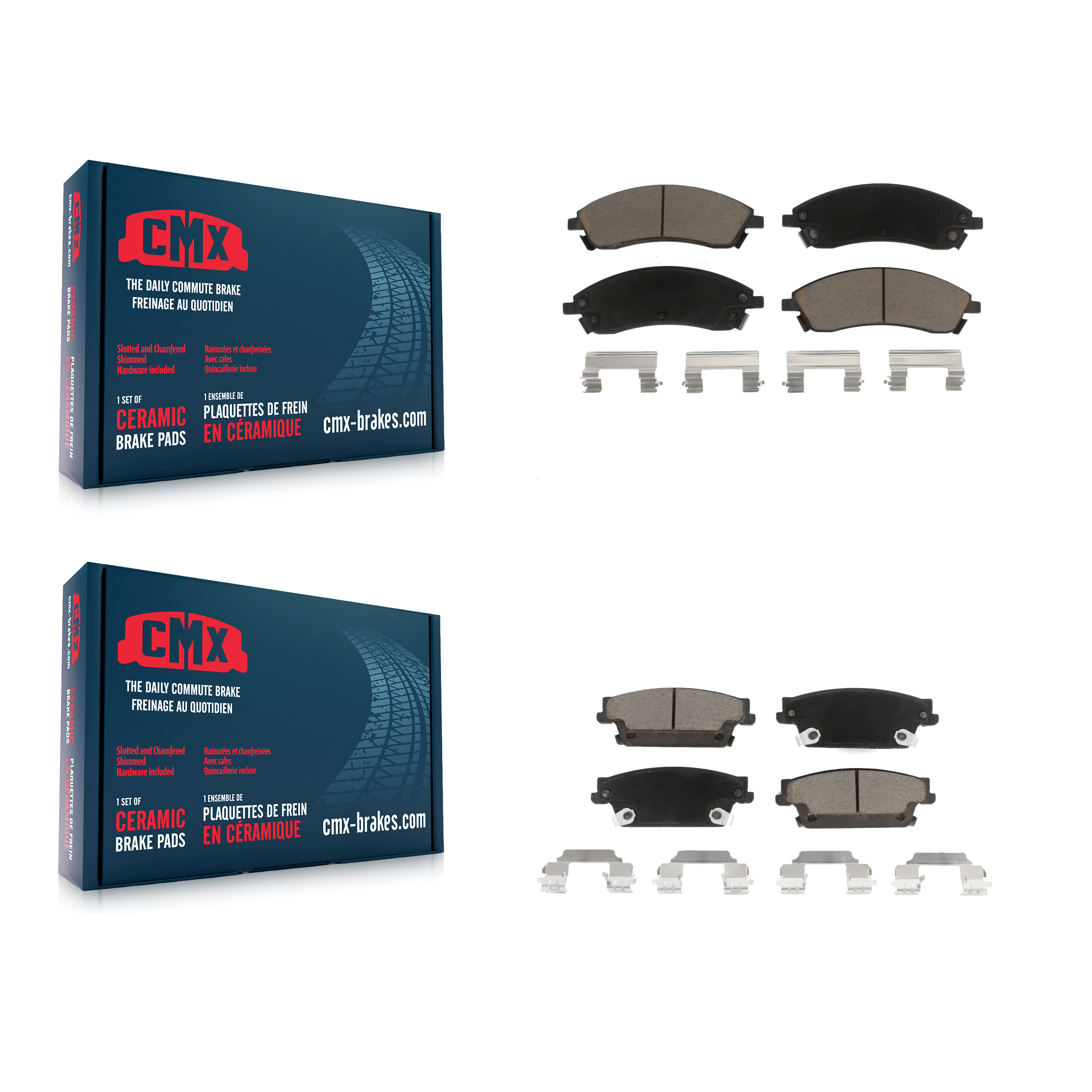 CMX - KCX-100416 - Front and Rear Disc Brake Pad Kits