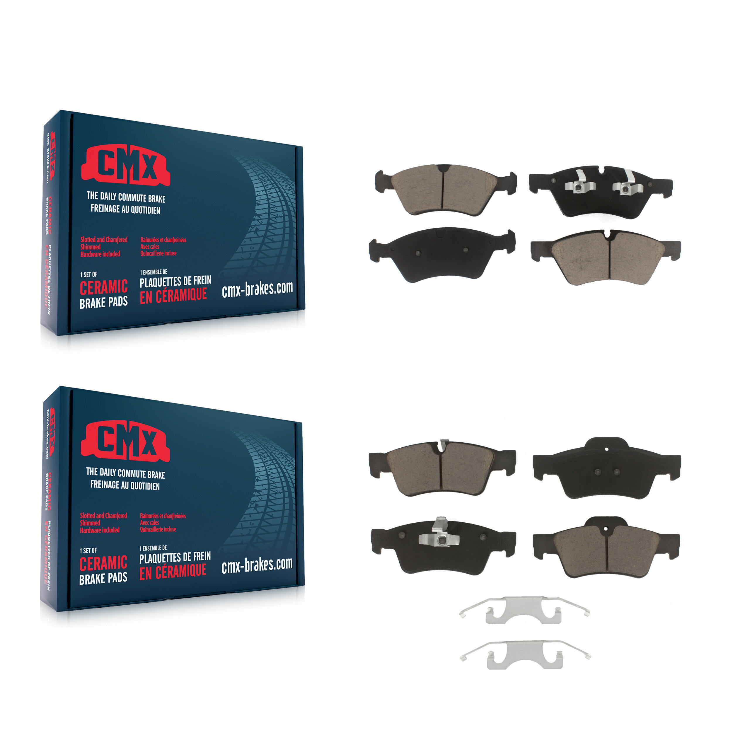 CMX - KCX-100417 - Front and Rear Disc Brake Pad Kits