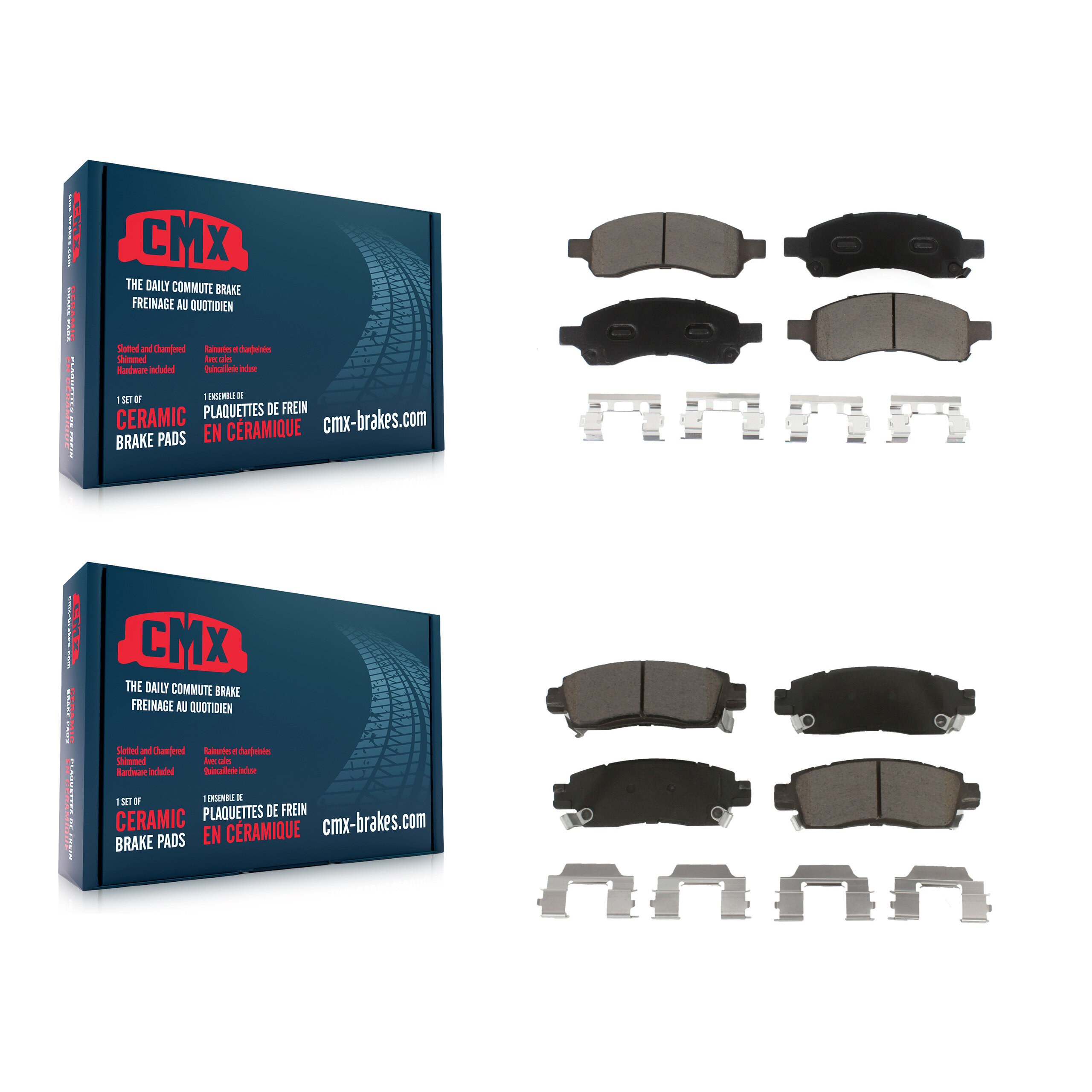 CMX - KCX-100422 - Front and Rear Disc Brake Pad Kits