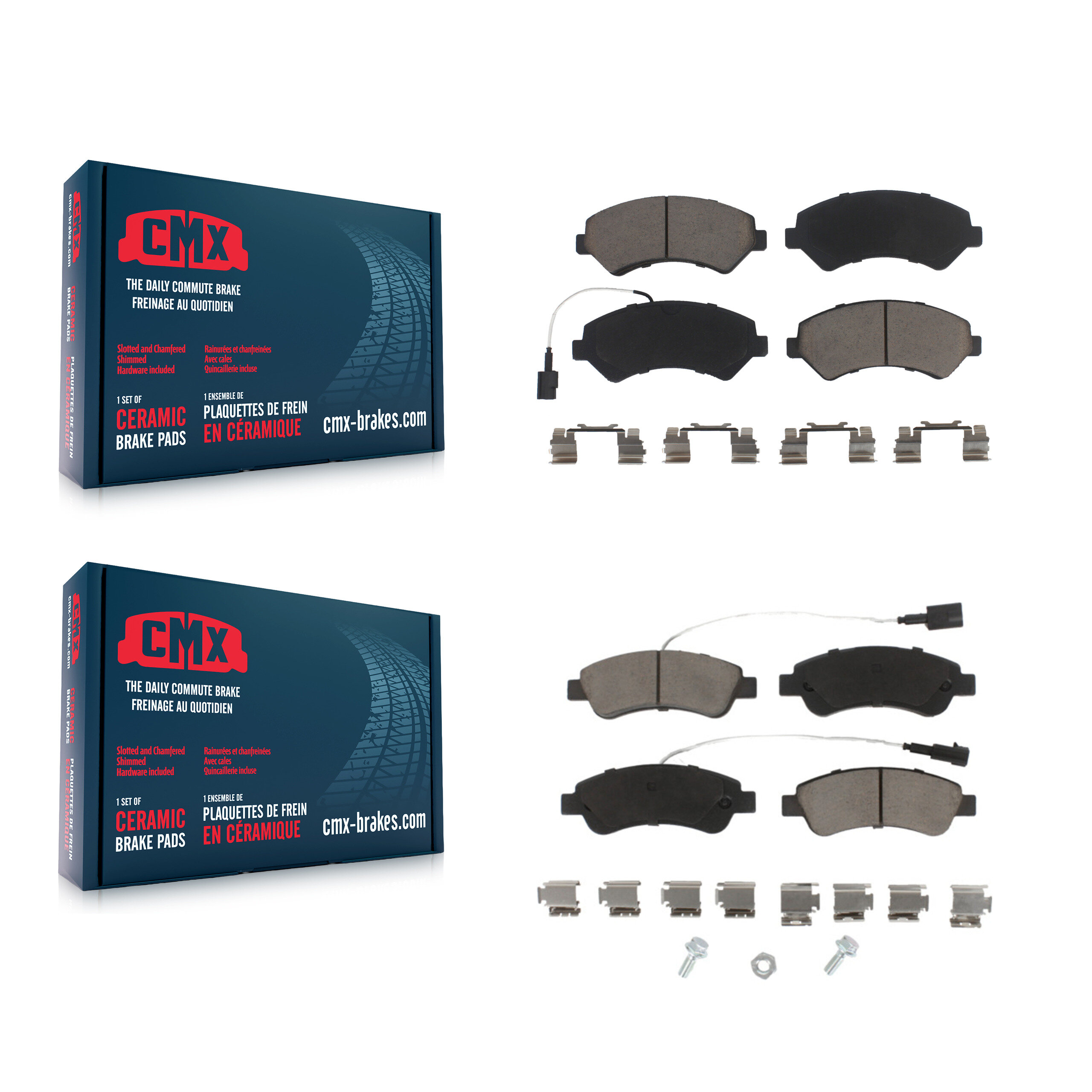 CMX - KCX-100423 - Front and Rear Disc Brake Pad Kits