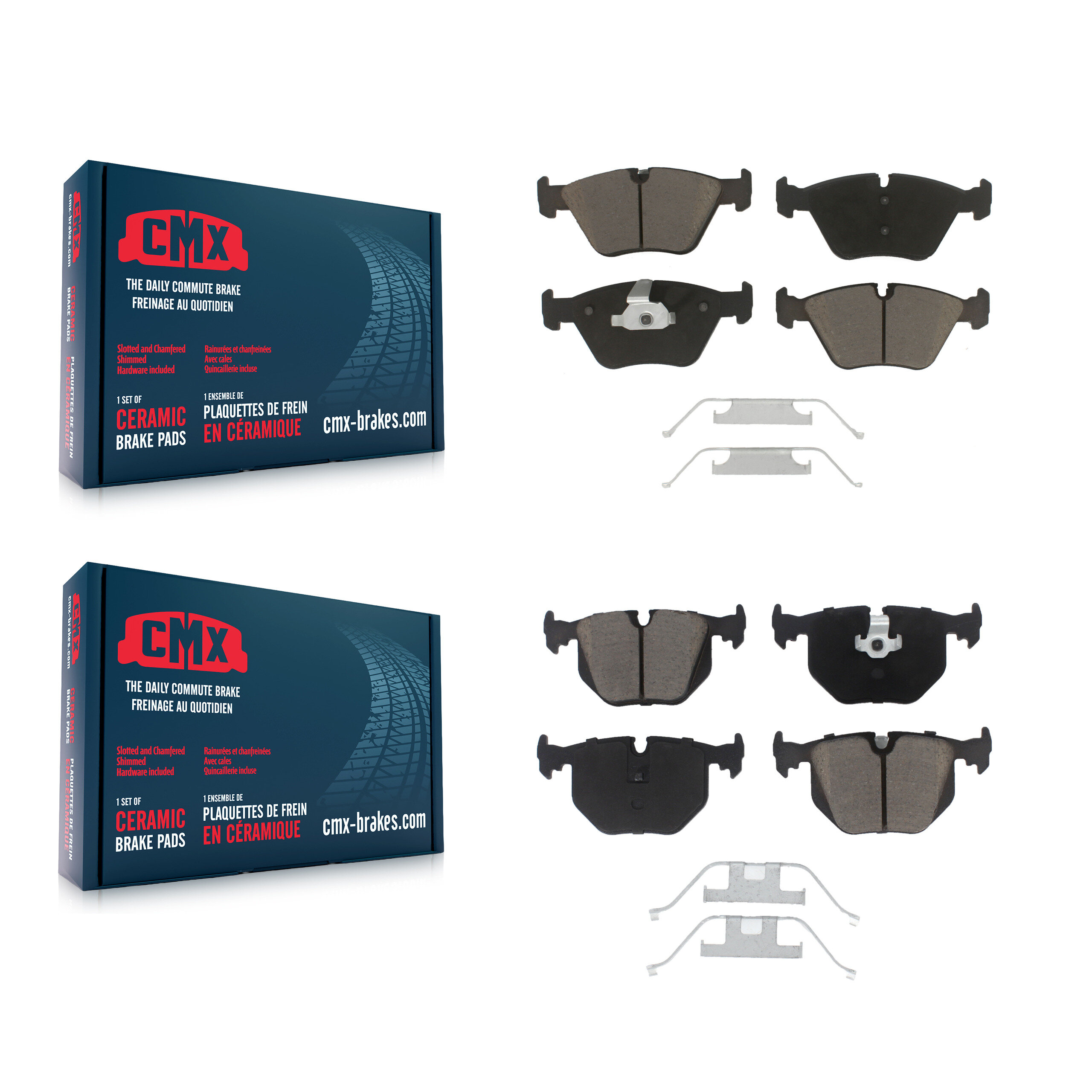 CMX - KCX-100425 - Front and Rear Disc Brake Pad Kits