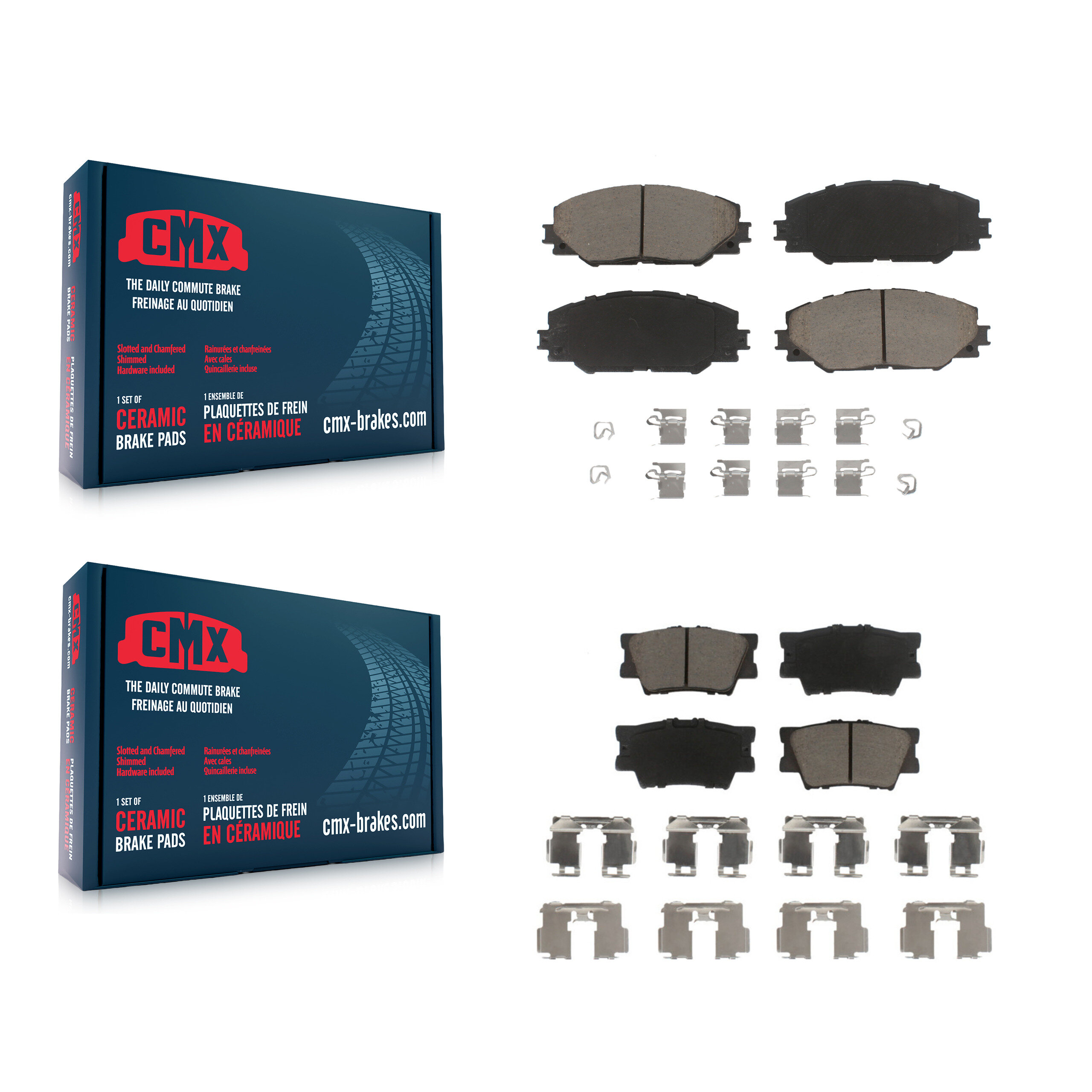 CMX - KCX-100429 - Front and Rear Disc Brake Pad Kits