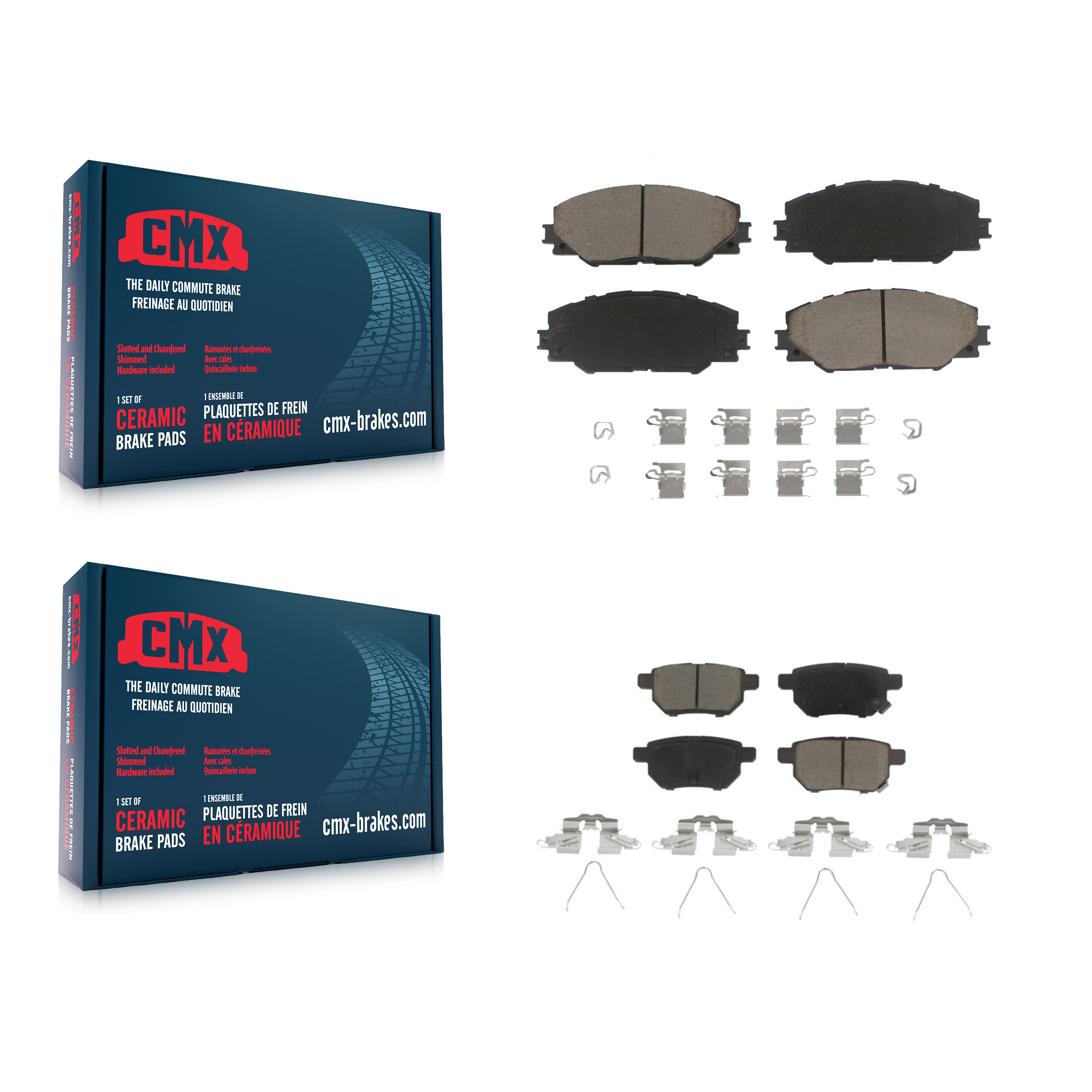 CMX - KCX-100431 - Front and Rear Disc Brake Pad Kits