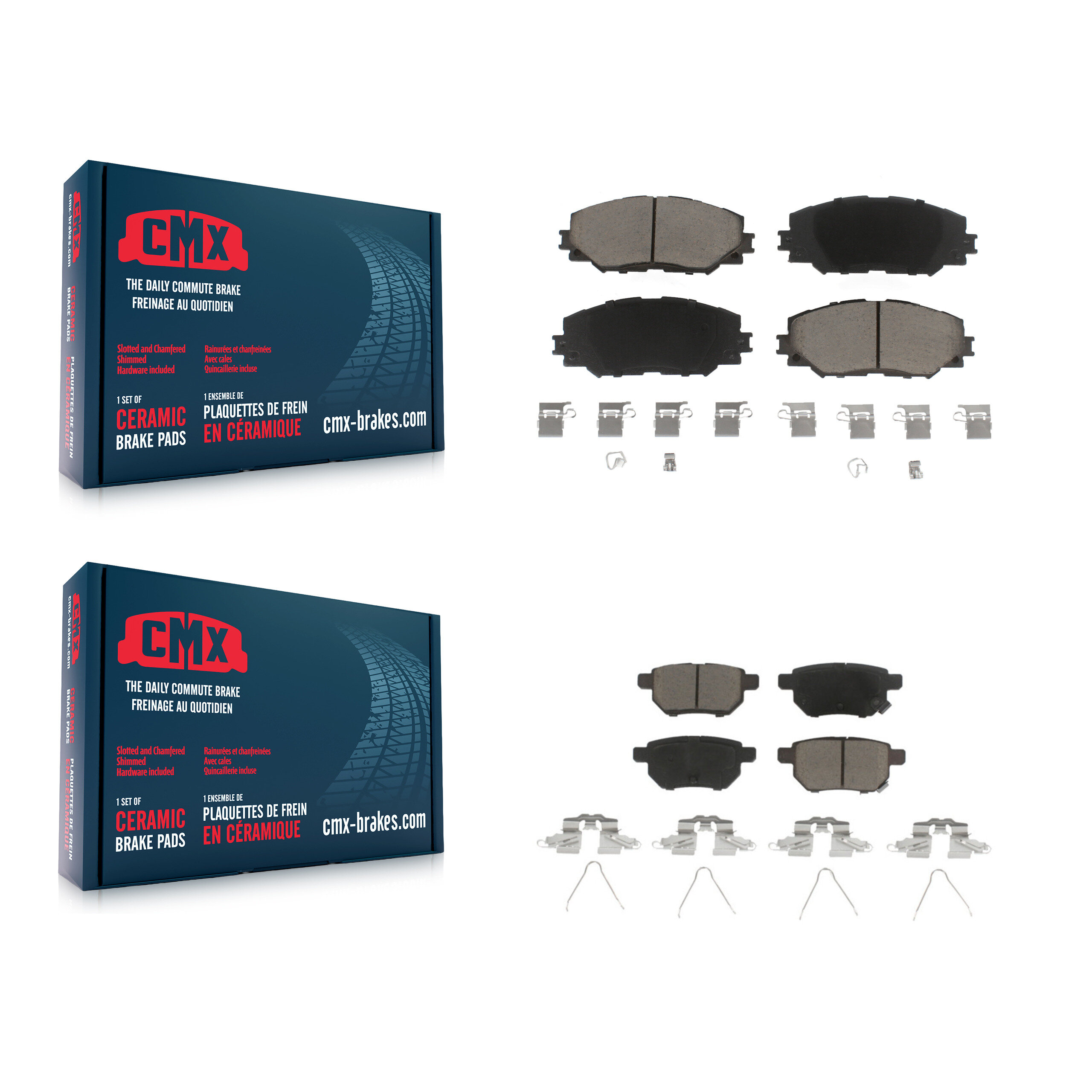 CMX - KCX-100432 - Front and Rear Disc Brake Pad Kits
