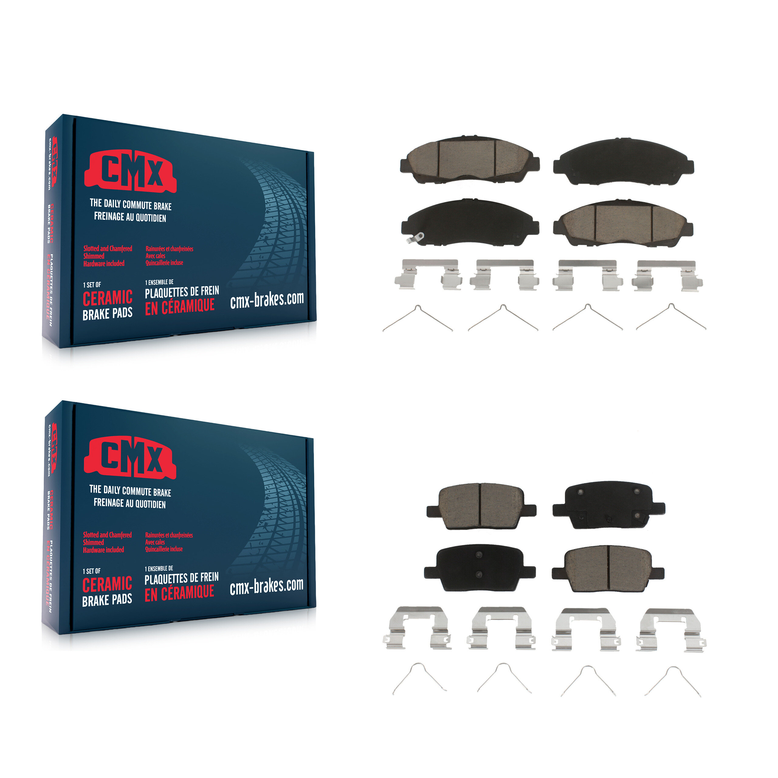 CMX - KCX-100434 - Front and Rear Disc Brake Pad Kits