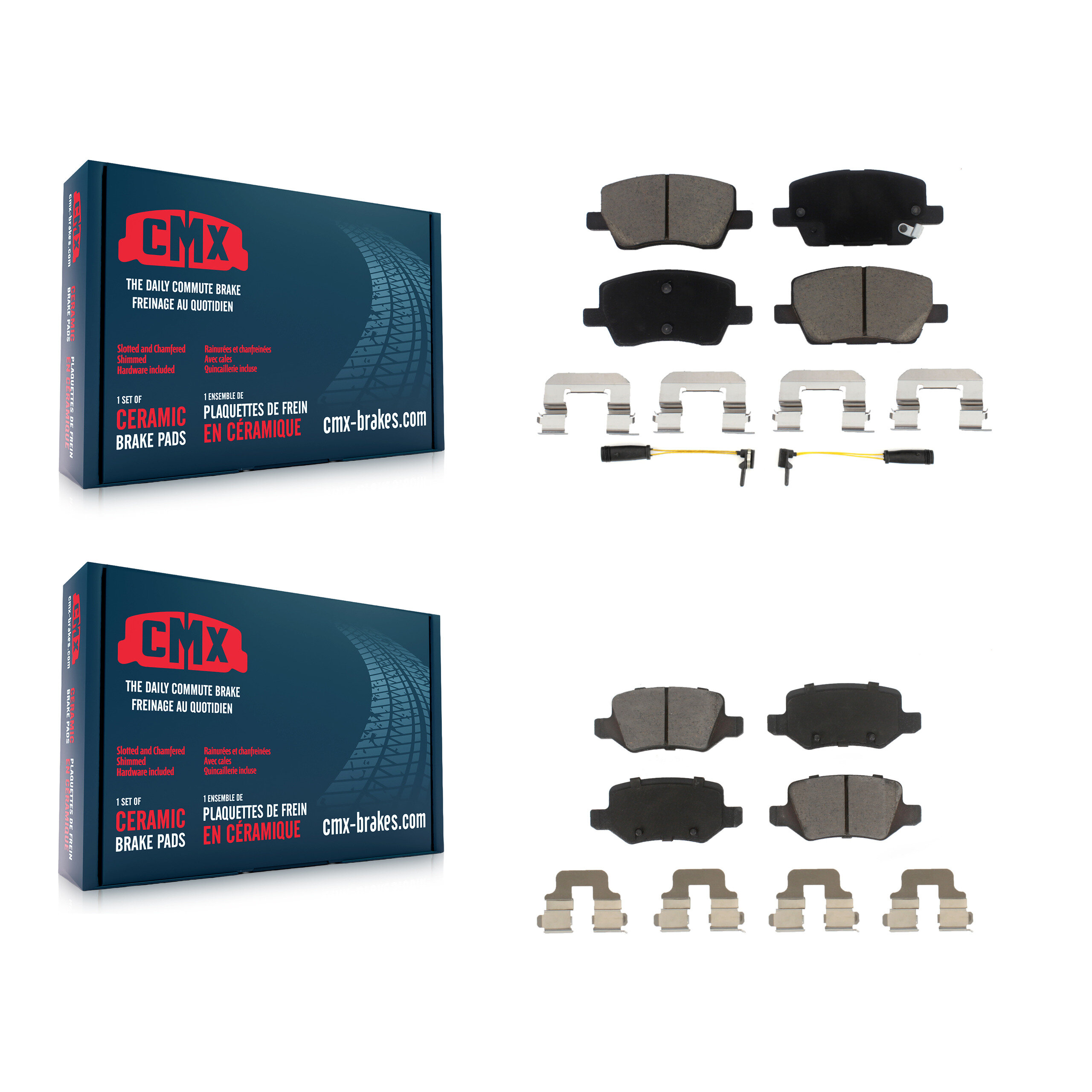 CMX - KCX-100438 - Front and Rear Disc Brake Pad Kits