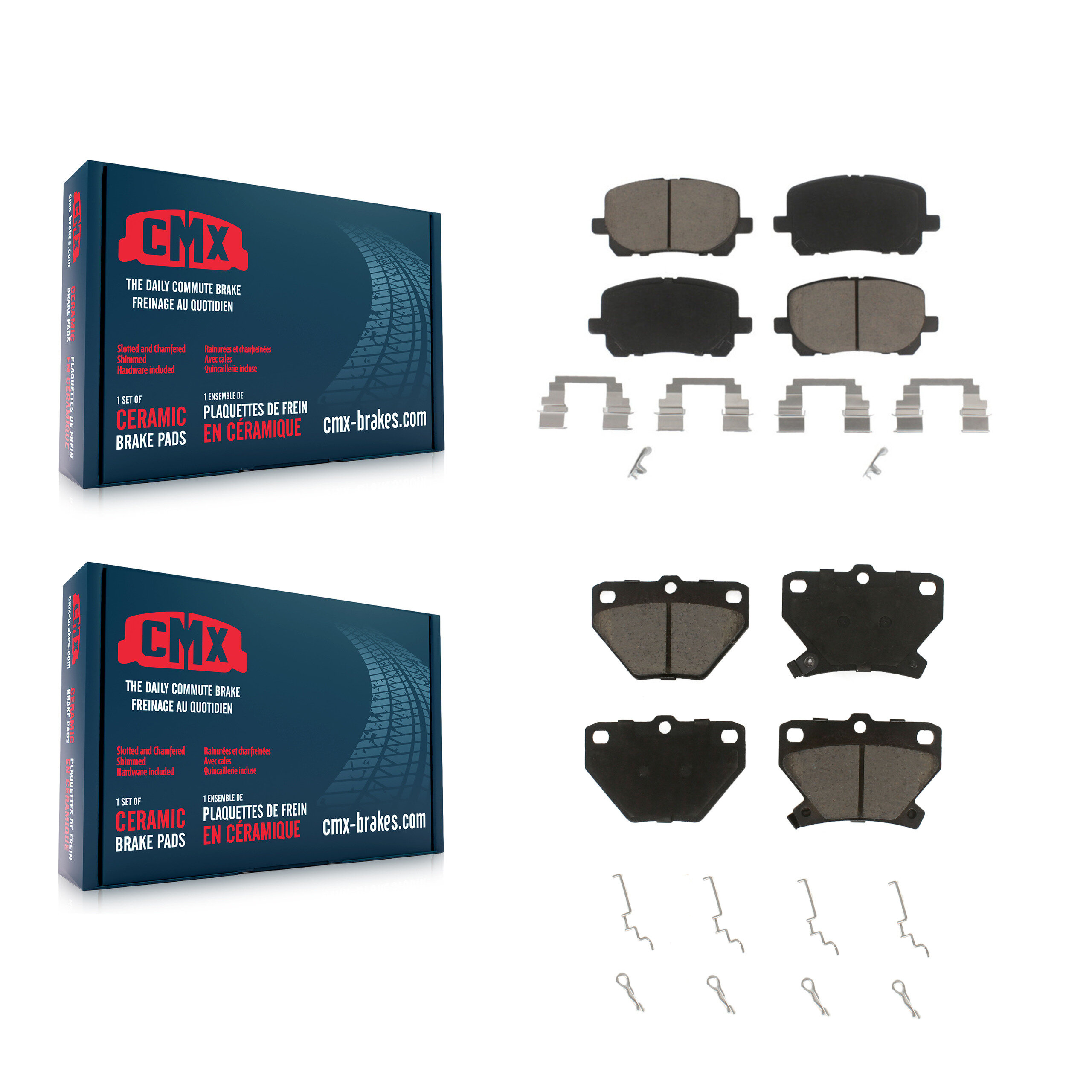 CMX - KCX-100440 - Front and Rear Disc Brake Pad Kits