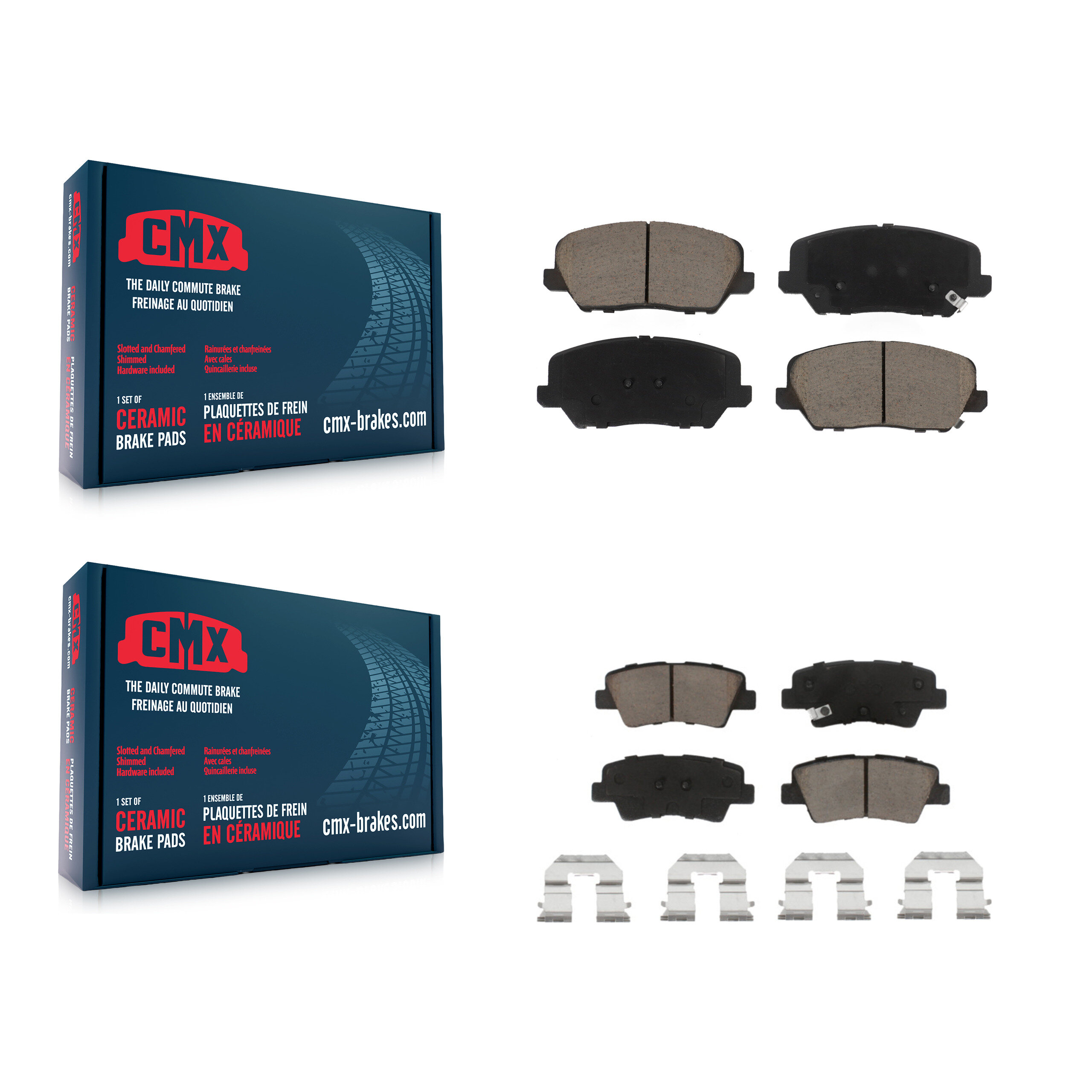 CMX - KCX-100442 - Front and Rear Disc Brake Pad Kits