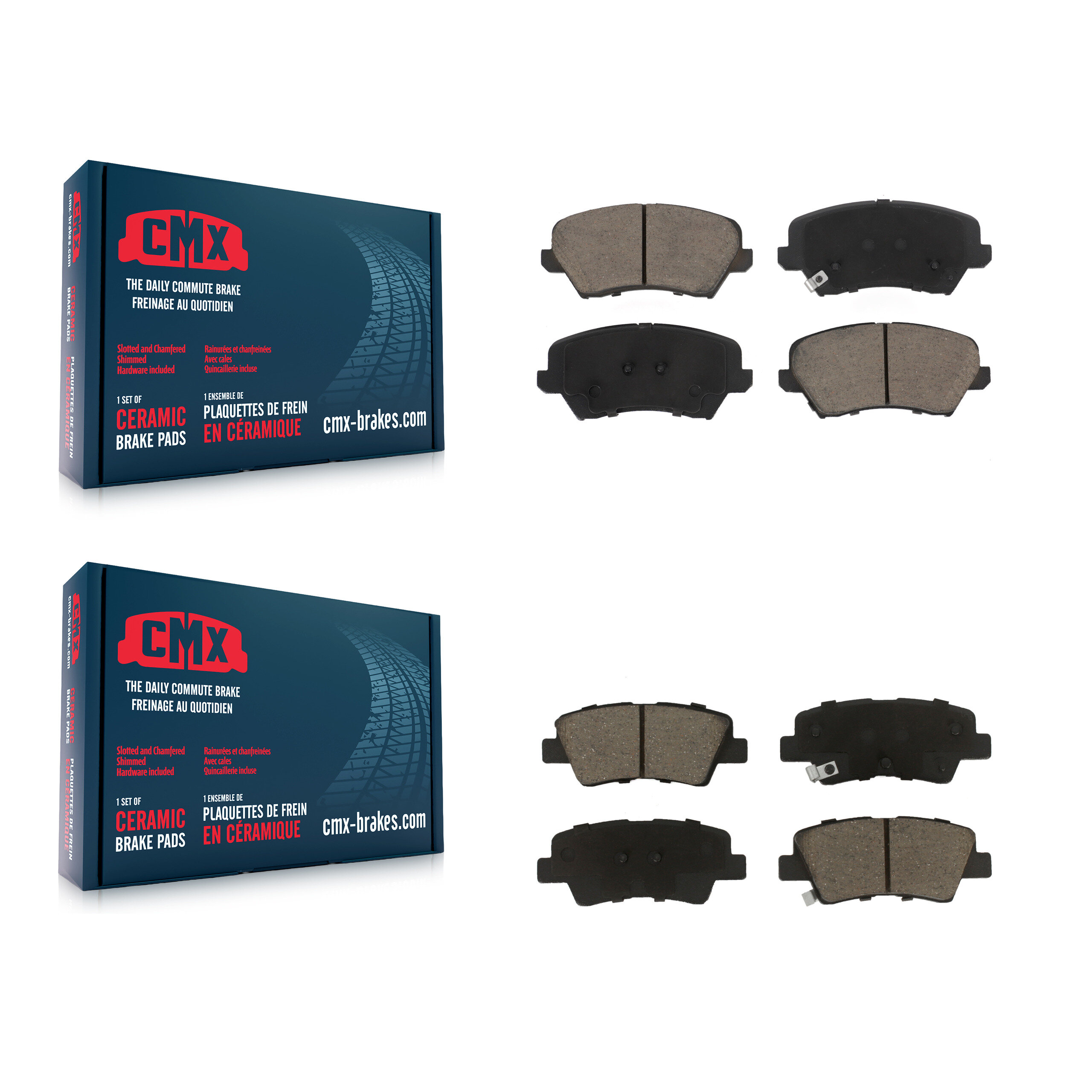 CMX - KCX-100443 - Front and Rear Disc Brake Pad Kits
