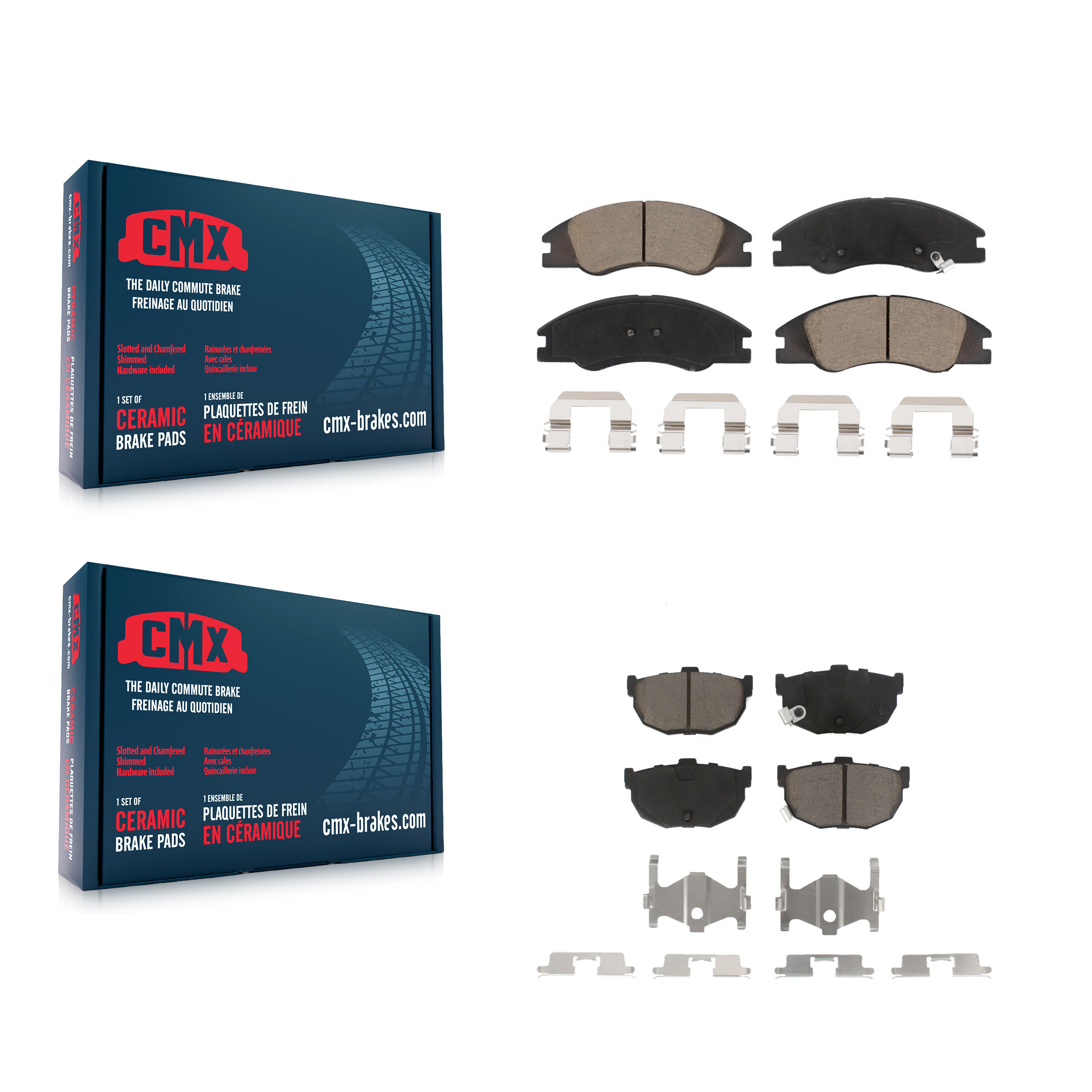 CMX - KCX-100445 - Front and Rear Disc Brake Pad Kits