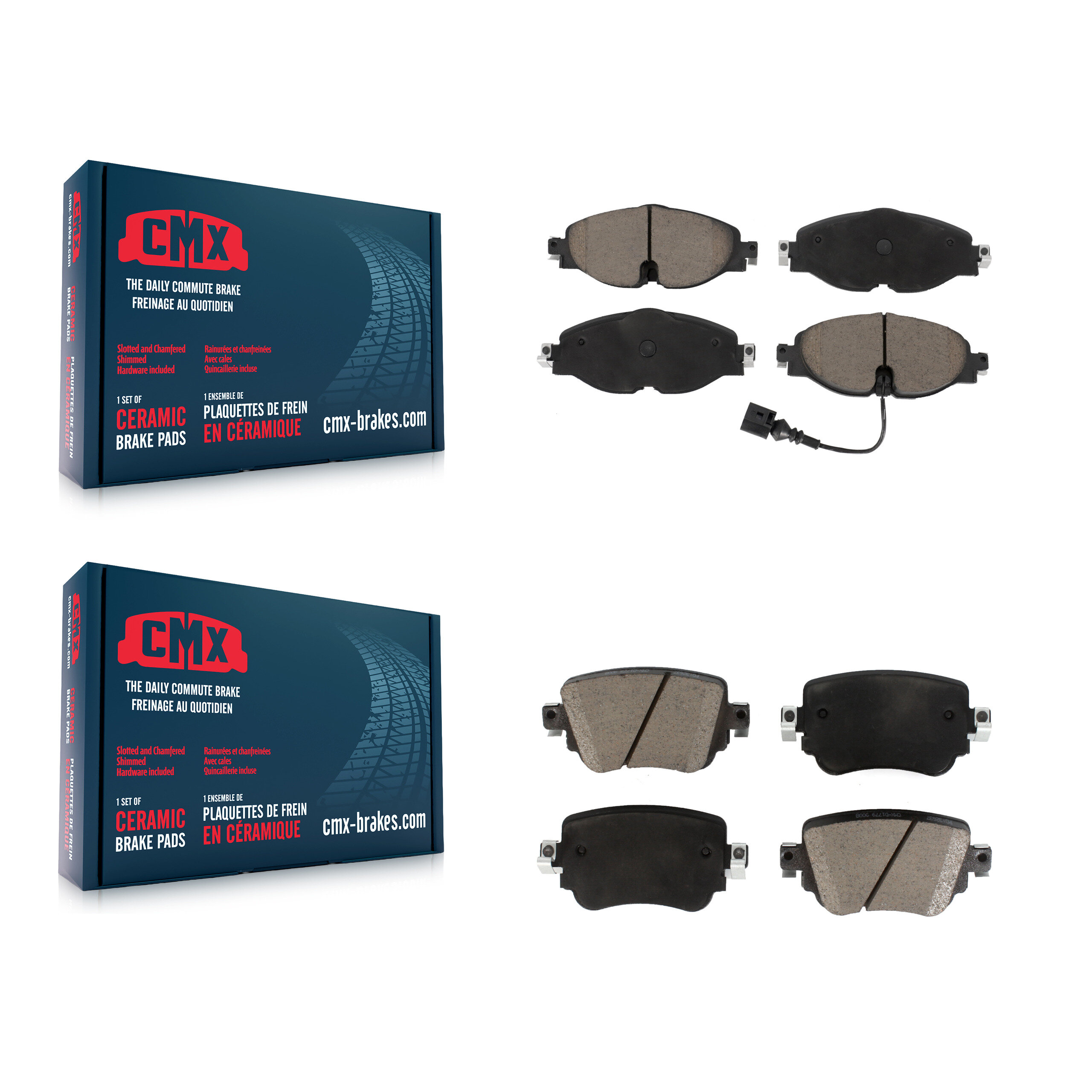 CMX - KCX-100450 - Front and Rear Disc Brake Pad Kits