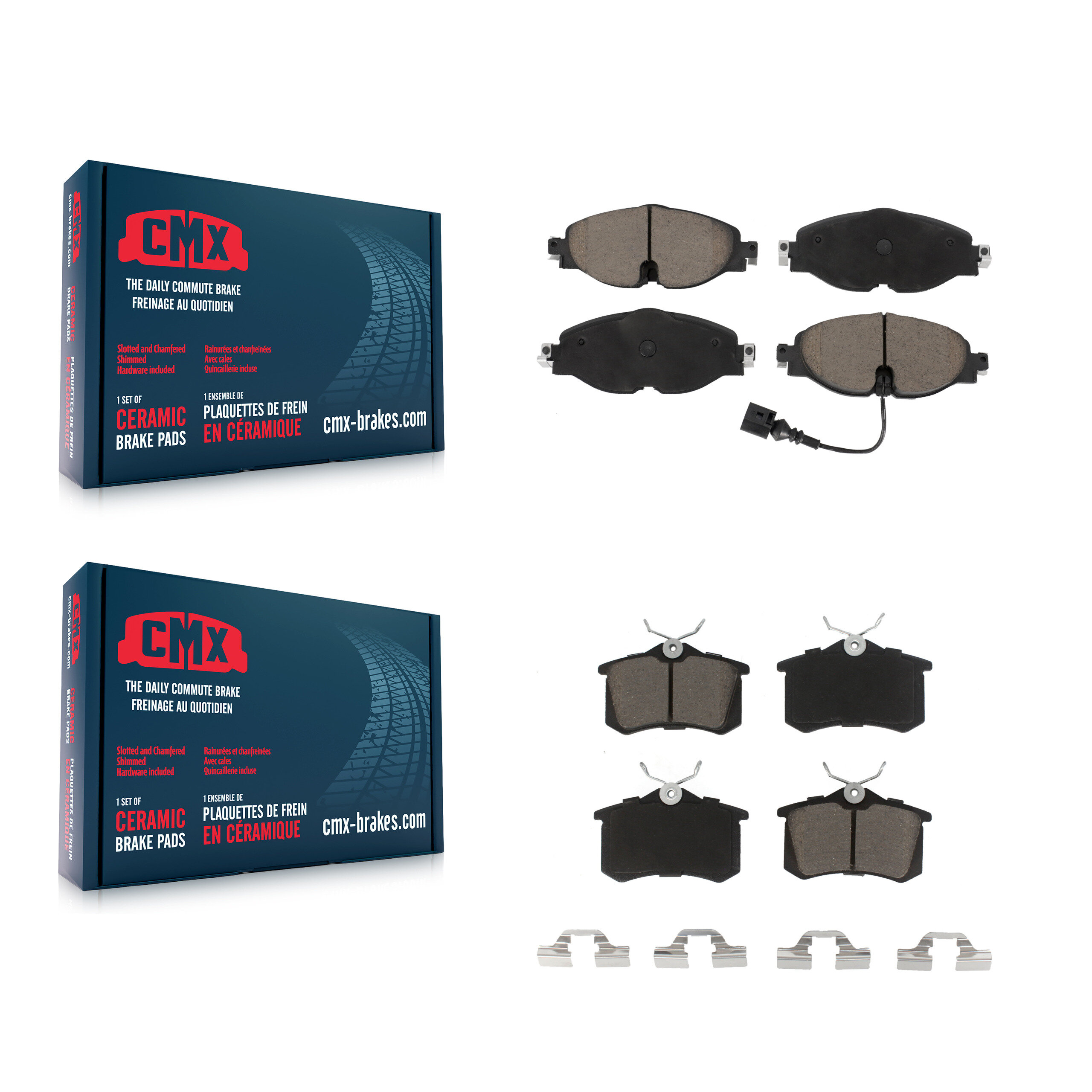CMX - KCX-100451 - Front and Rear Disc Brake Pad Kits