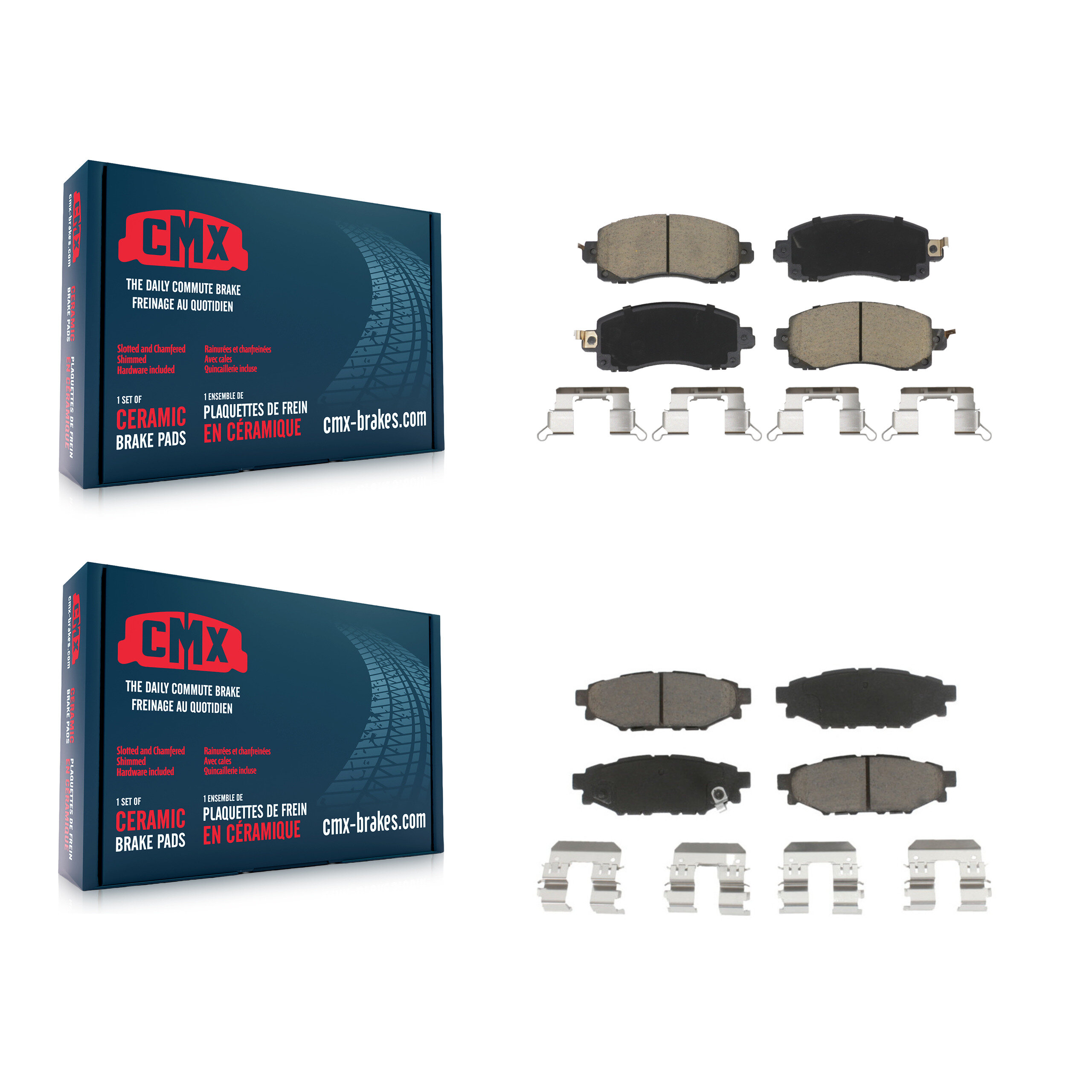 CMX - KCX-100452 - Front and Rear Disc Brake Pad Kits