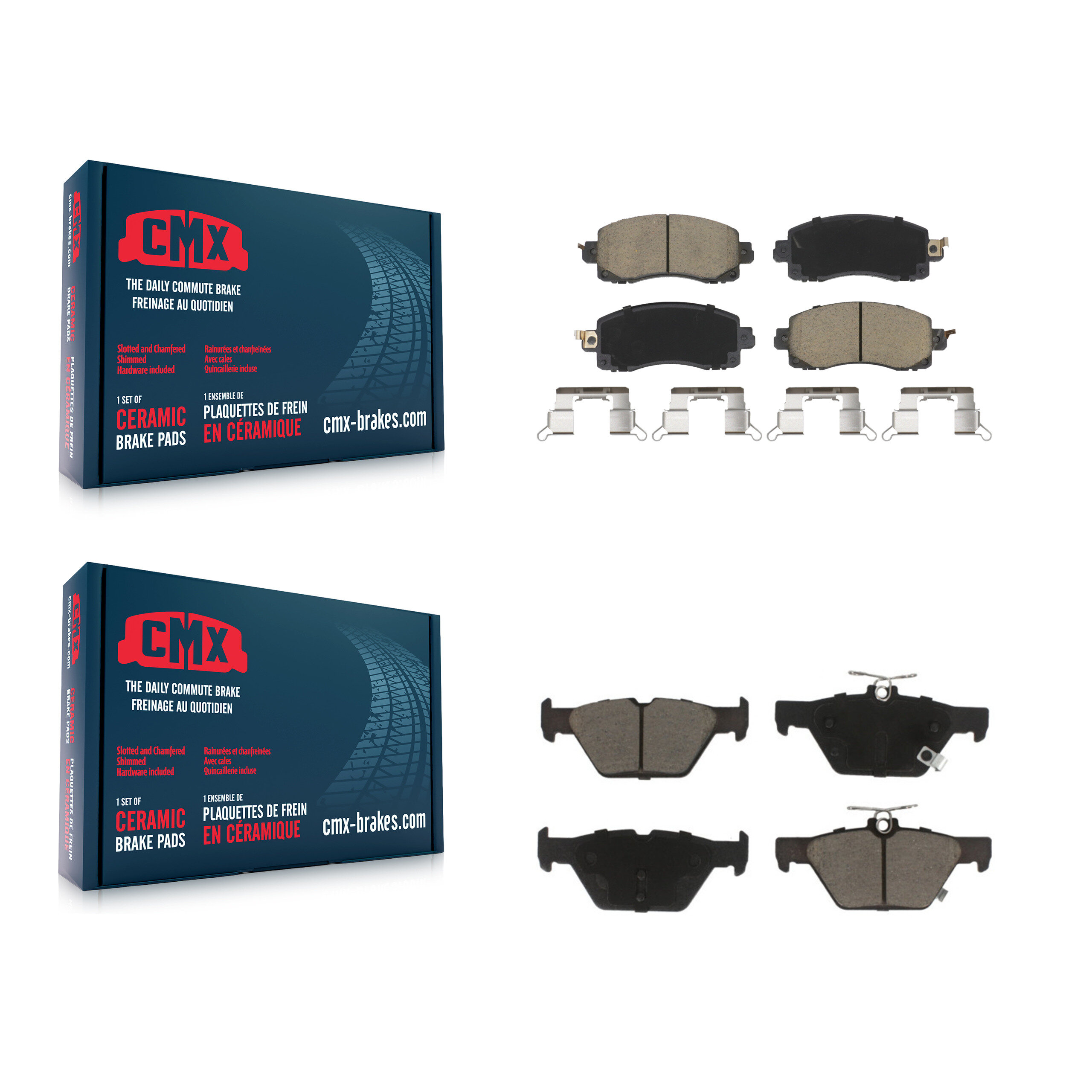 CMX - KCX-100453 - Front and Rear Disc Brake Pad Kits