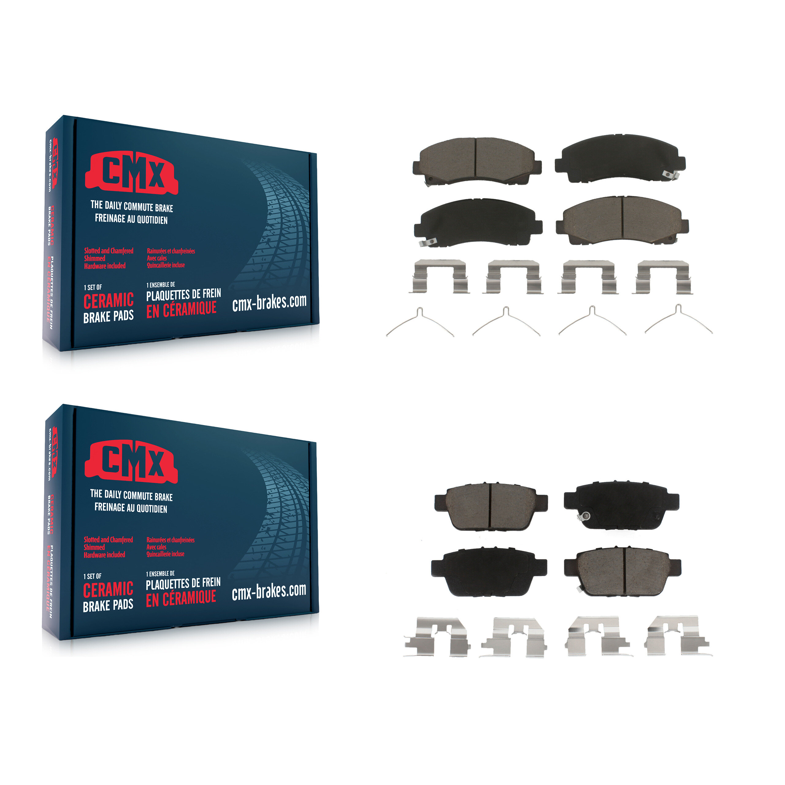 CMX - KCX-100454 - Front and Rear Disc Brake Pad Kits
