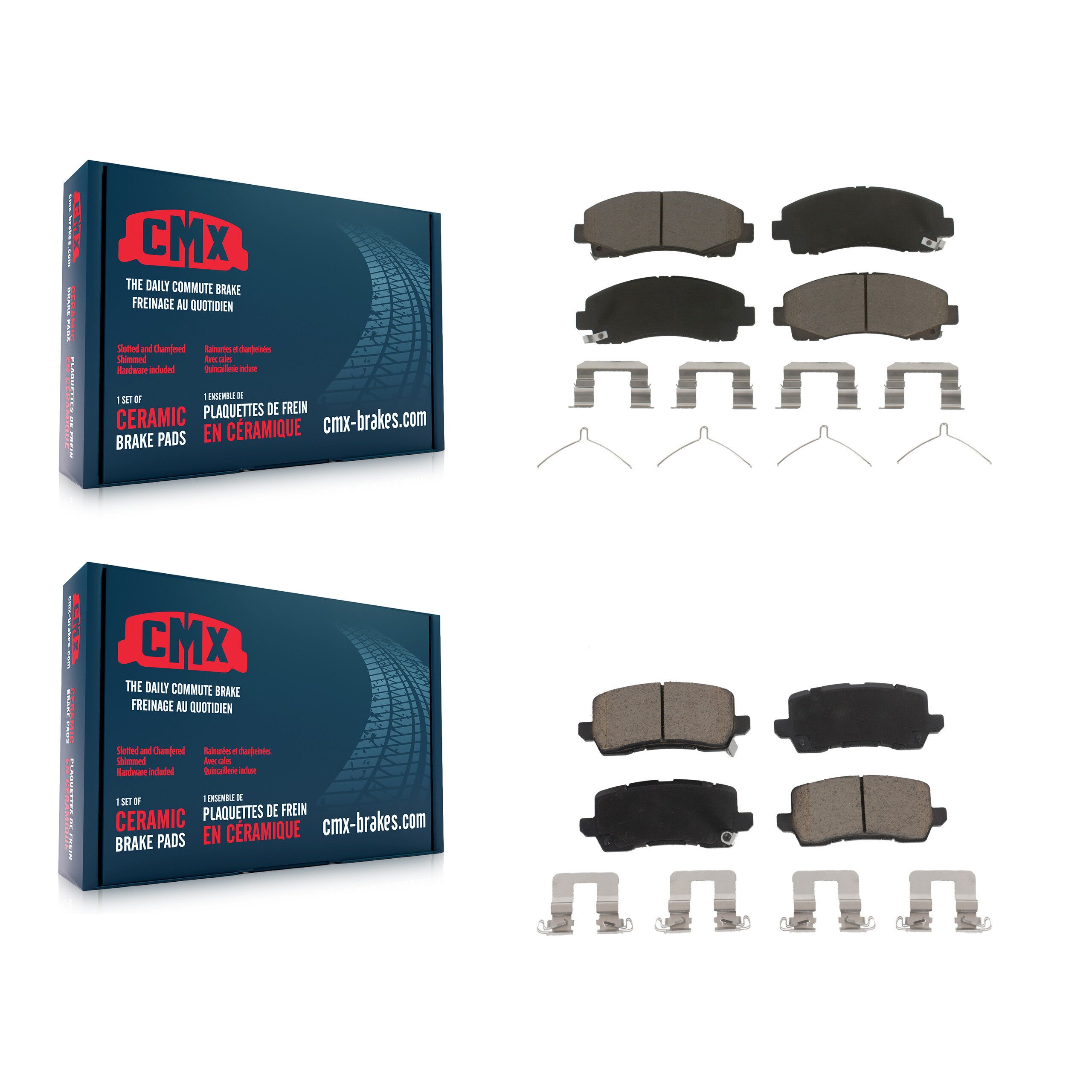 CMX - KCX-100455 - Front and Rear Disc Brake Pad Kits