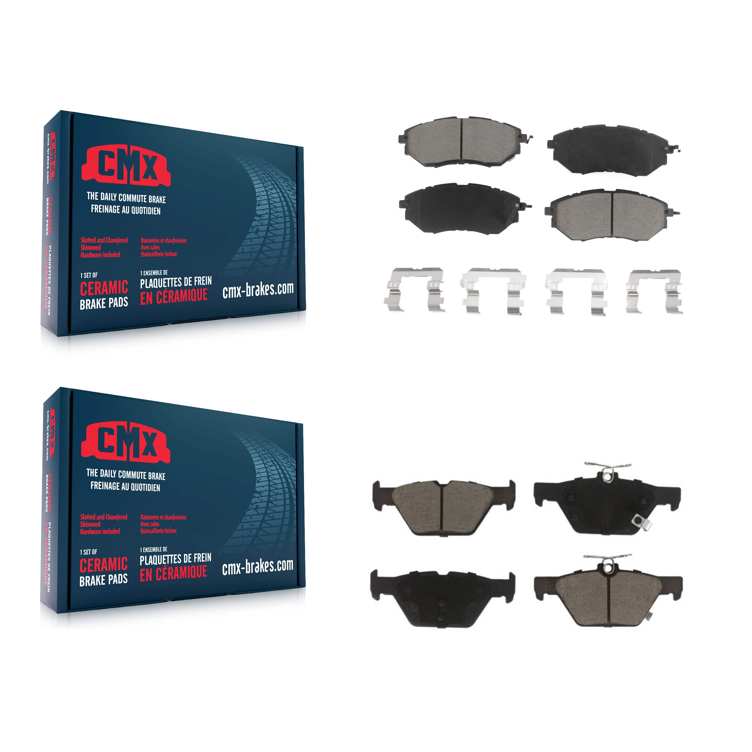 CMX - KCX-100461 - Front and Rear Disc Brake Pad Kits
