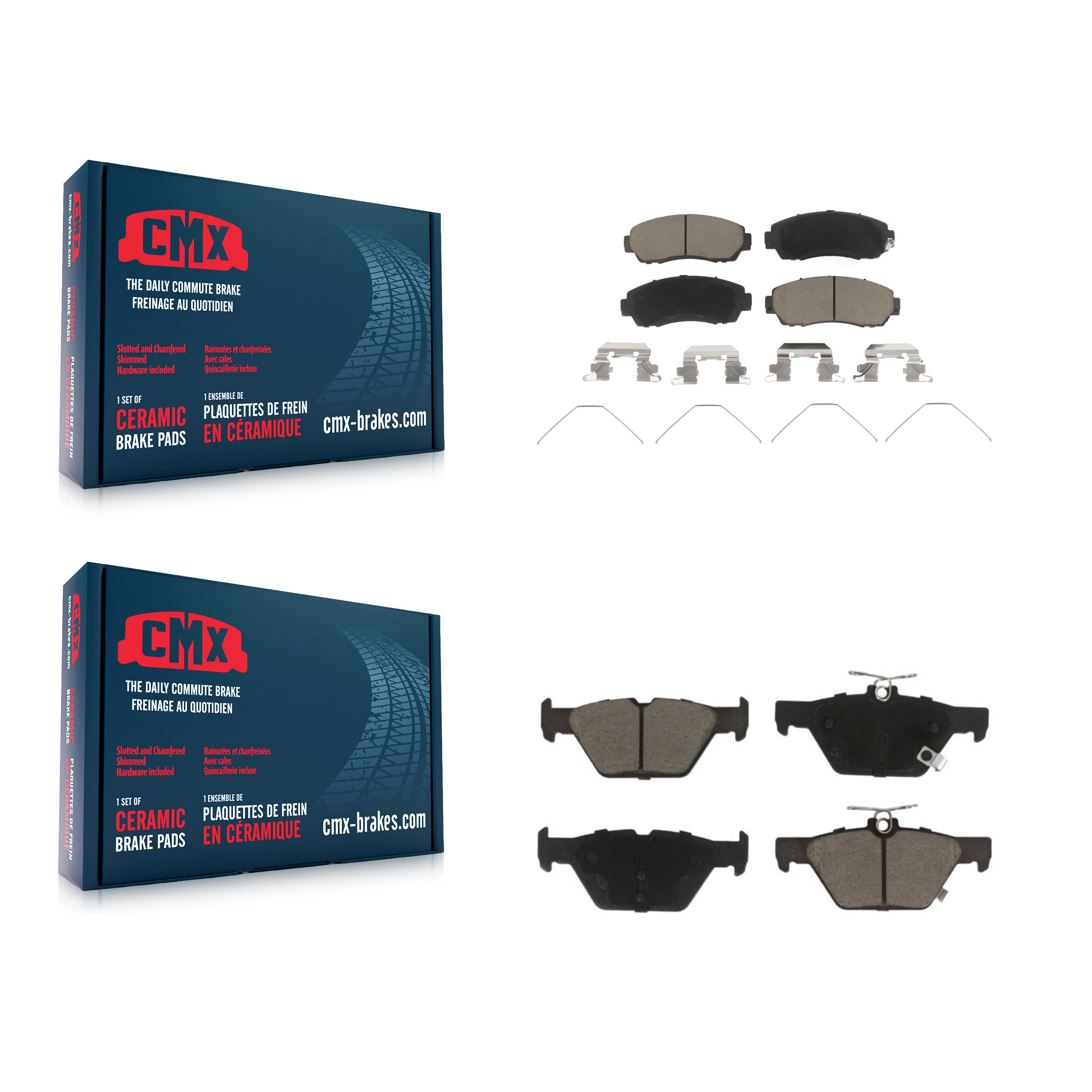 CMX - KCX-100462 - Front and Rear Disc Brake Pad Kits