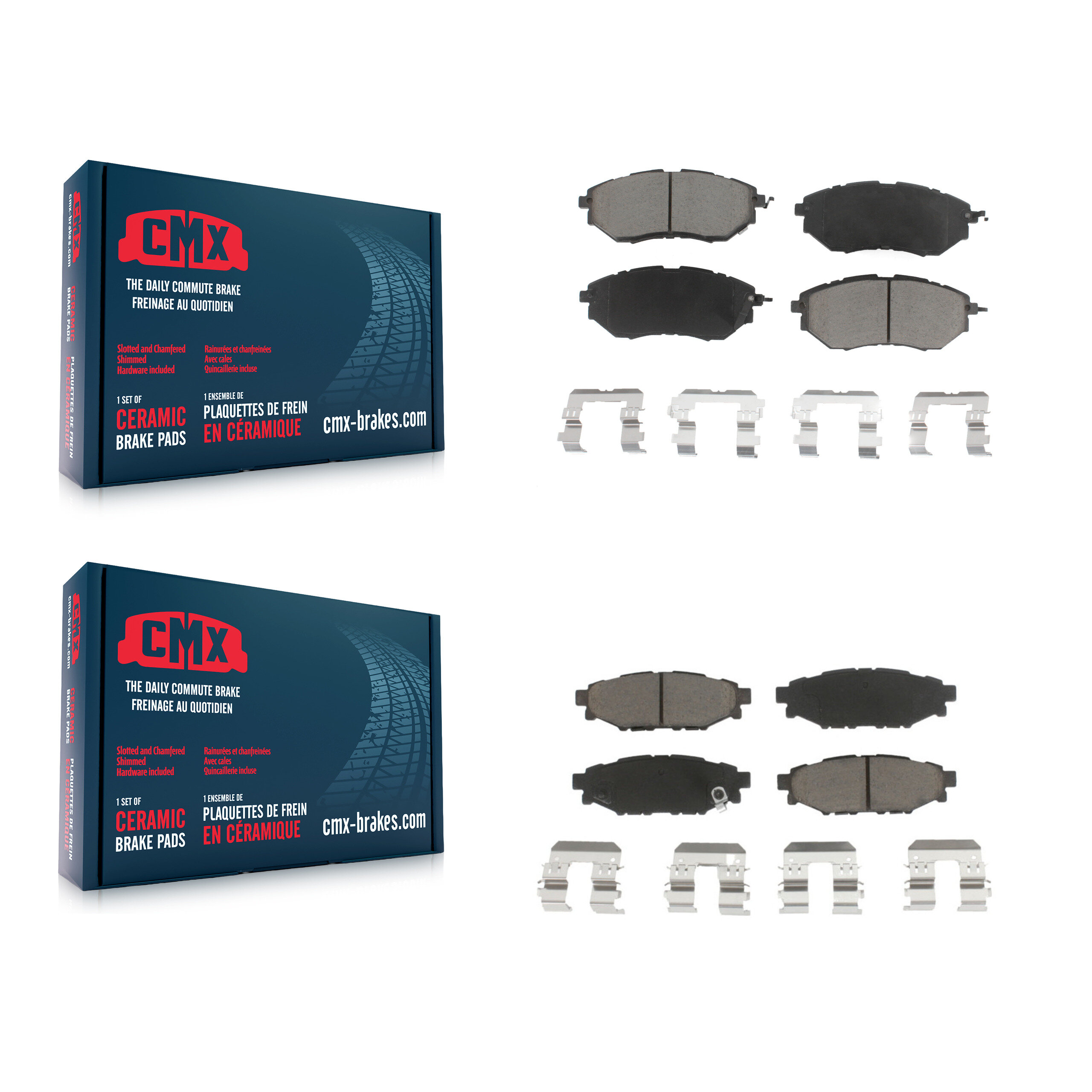 CMX - KCX-100463 - Front and Rear Disc Brake Pad Kits