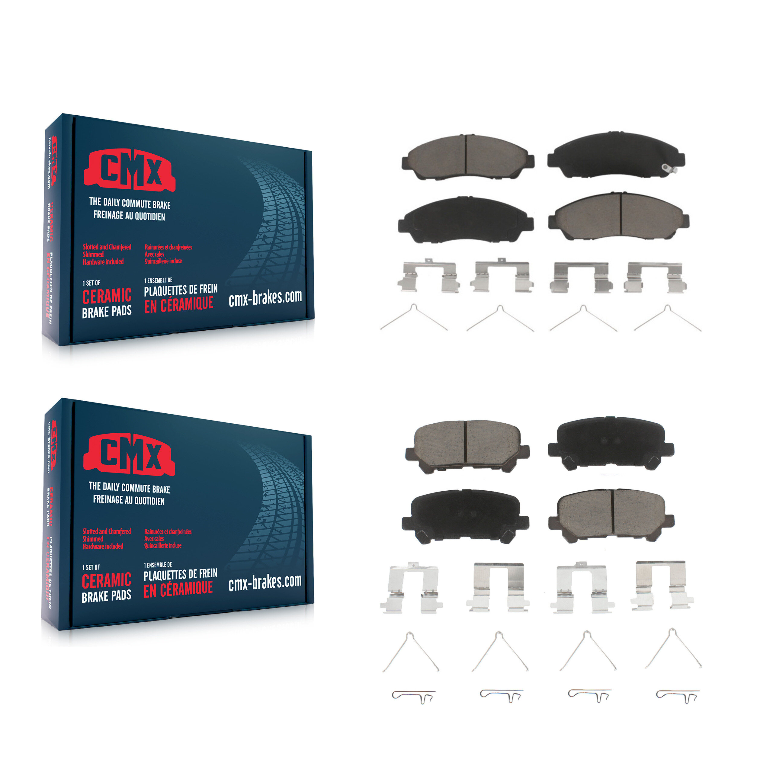 CMX - KCX-100465 - Front and Rear Disc Brake Pad Kits