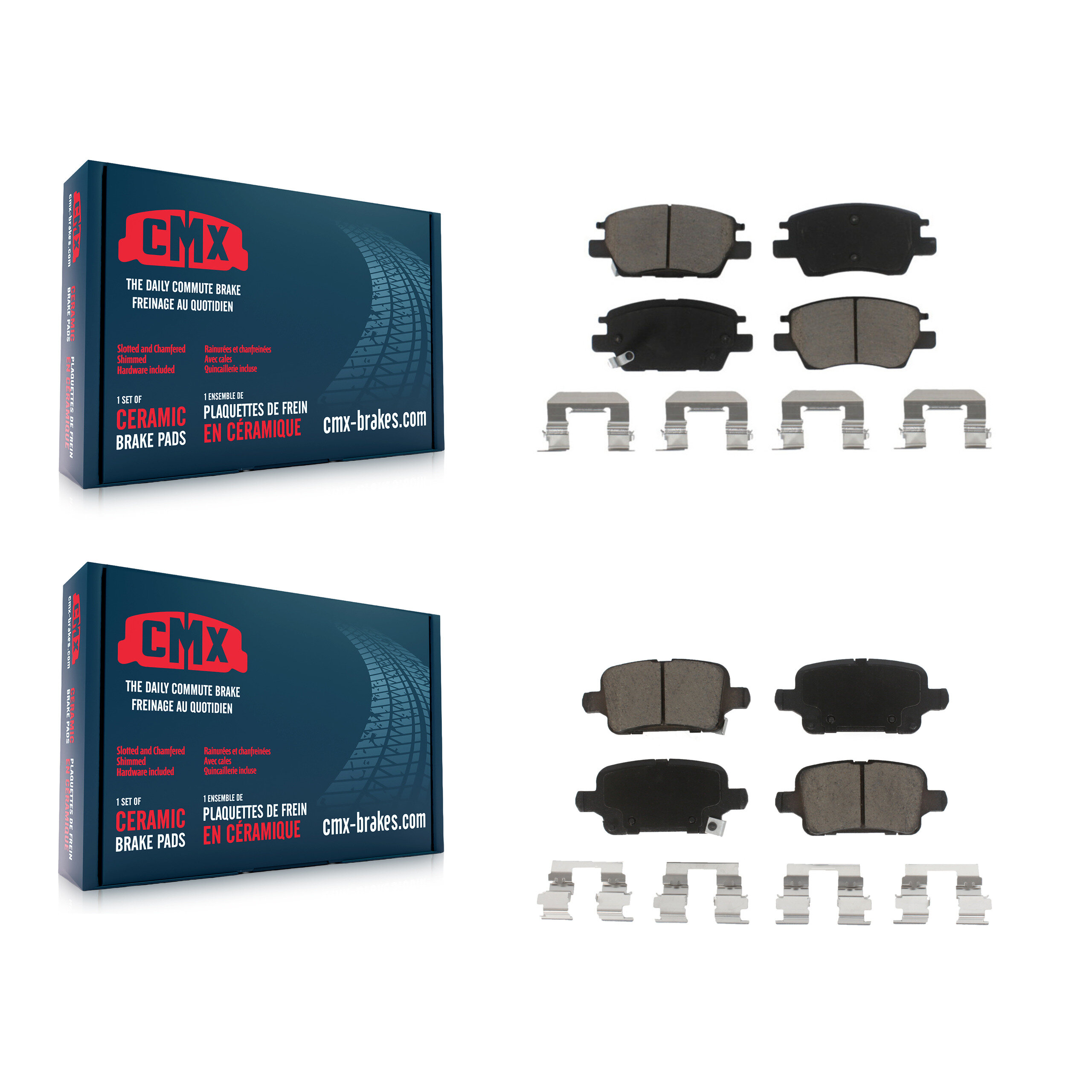 CMX - KCX-100468 - Front and Rear Disc Brake Pad Kits