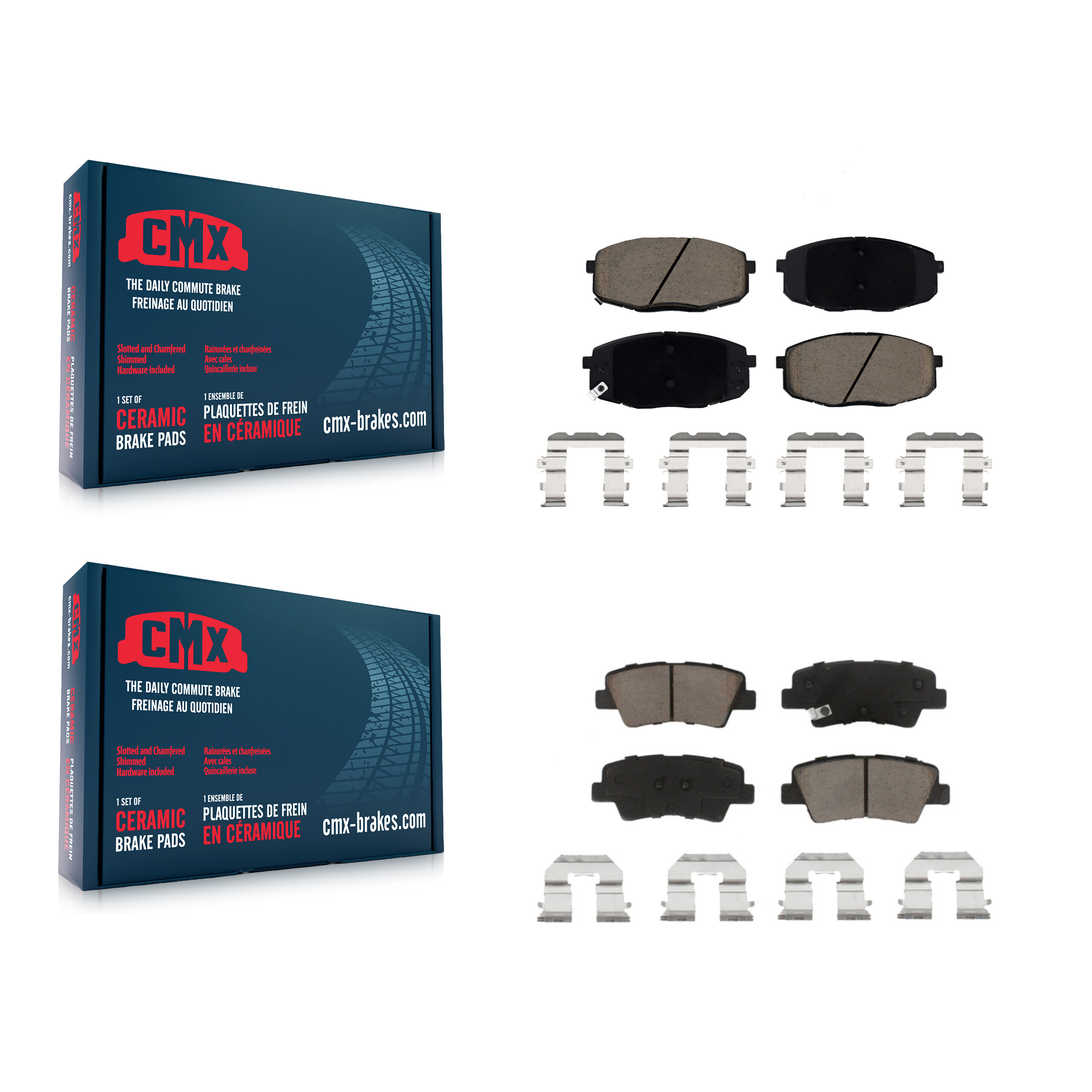 CMX - KCX-100470 - Front and Rear Disc Brake Pad Kits
