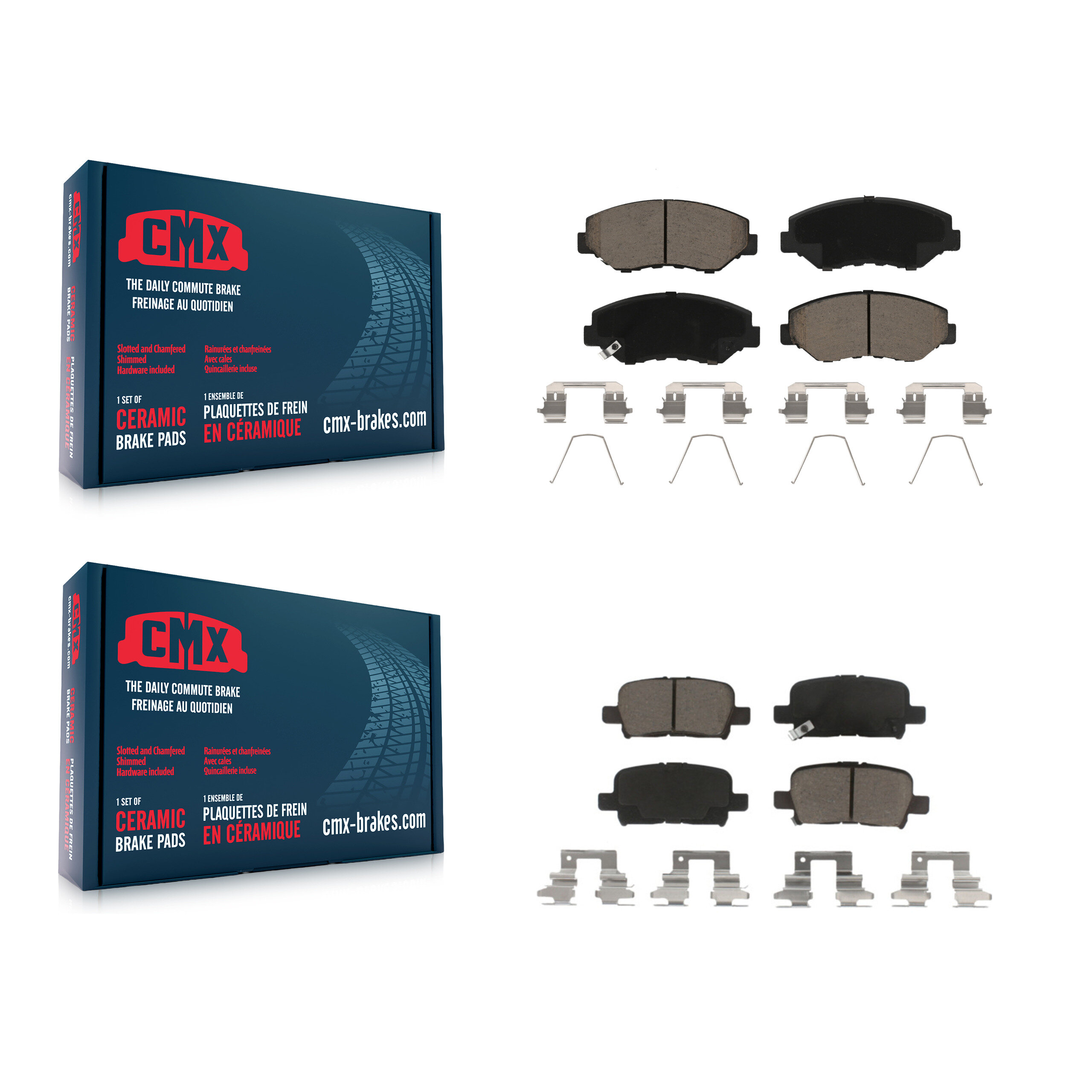 CMX - KCX-100475 - Front and Rear Disc Brake Pad Kits